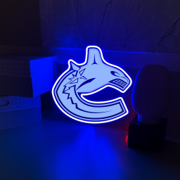 Vancouver Canucks Ice Hockey Laser Signs Wall Decor