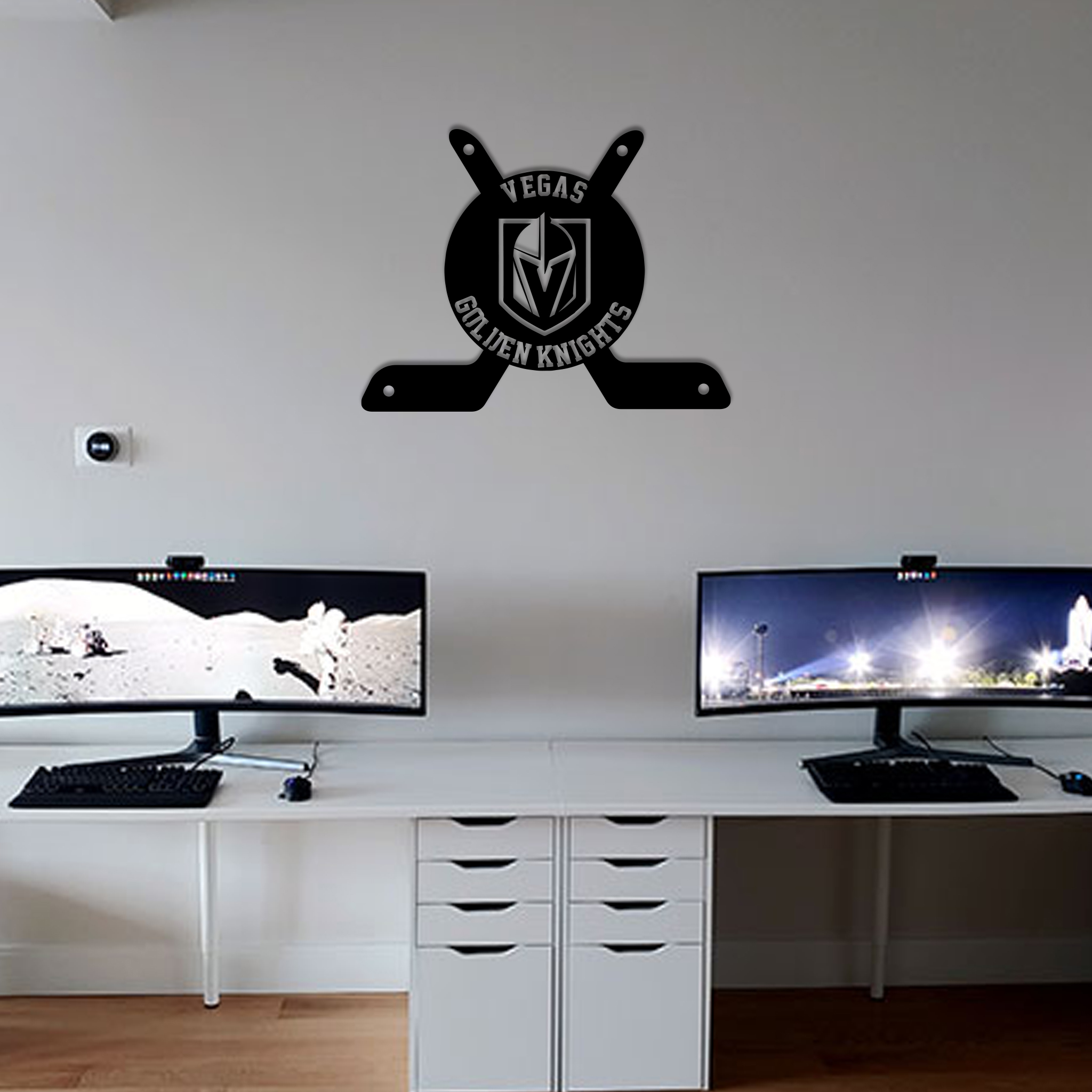 Vegas Golden Knights Ice Hockey Metal Signs Wall Decor