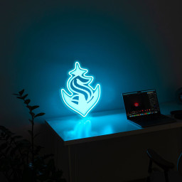 Seattle Kraken Ice Hockey Laser Sign