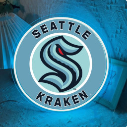 Seattle Kraken Ice Hockey UV Sign Wall Decor