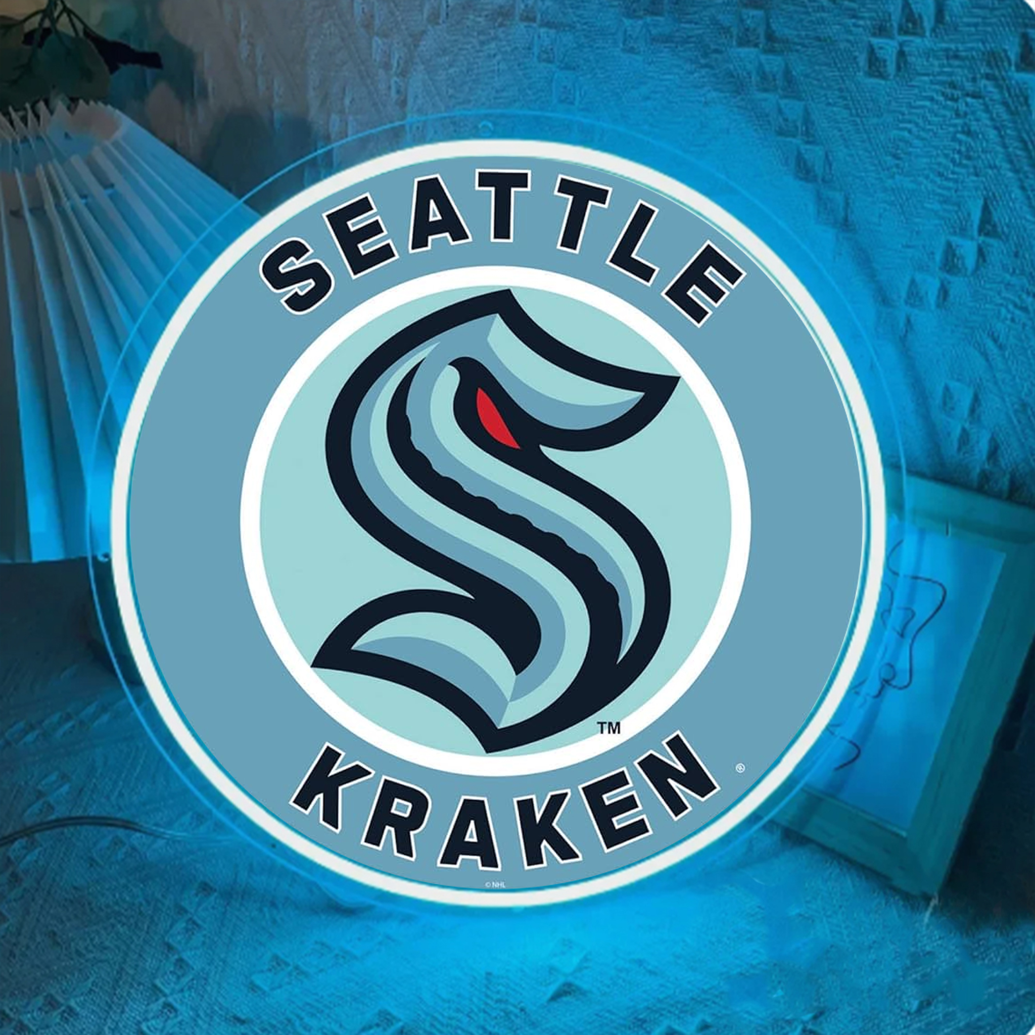 Seattle Kraken Ice Hockey UV Sign Wall Decor