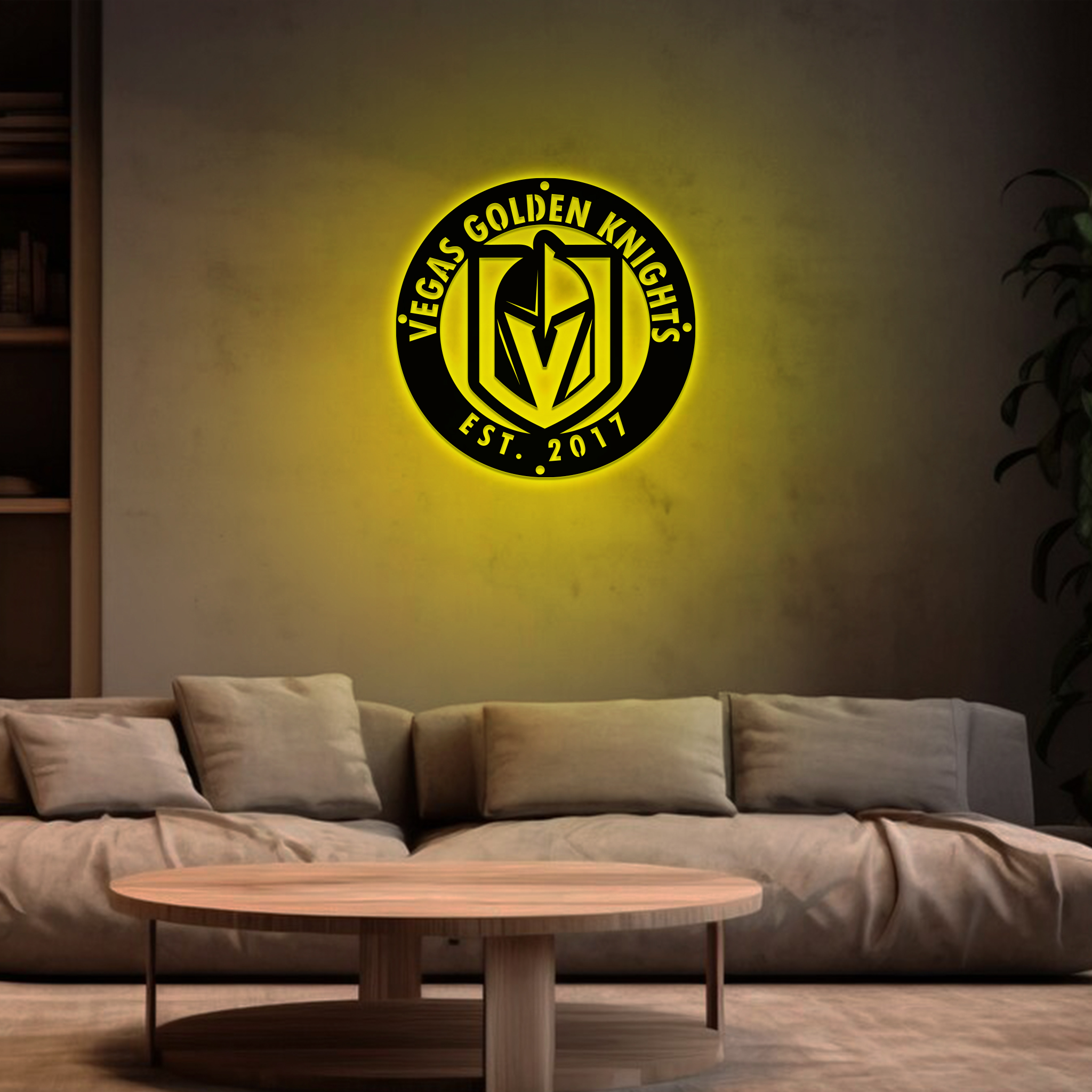 Vegas Golden Knights Ice Hockey Metal Sign Wall Decor