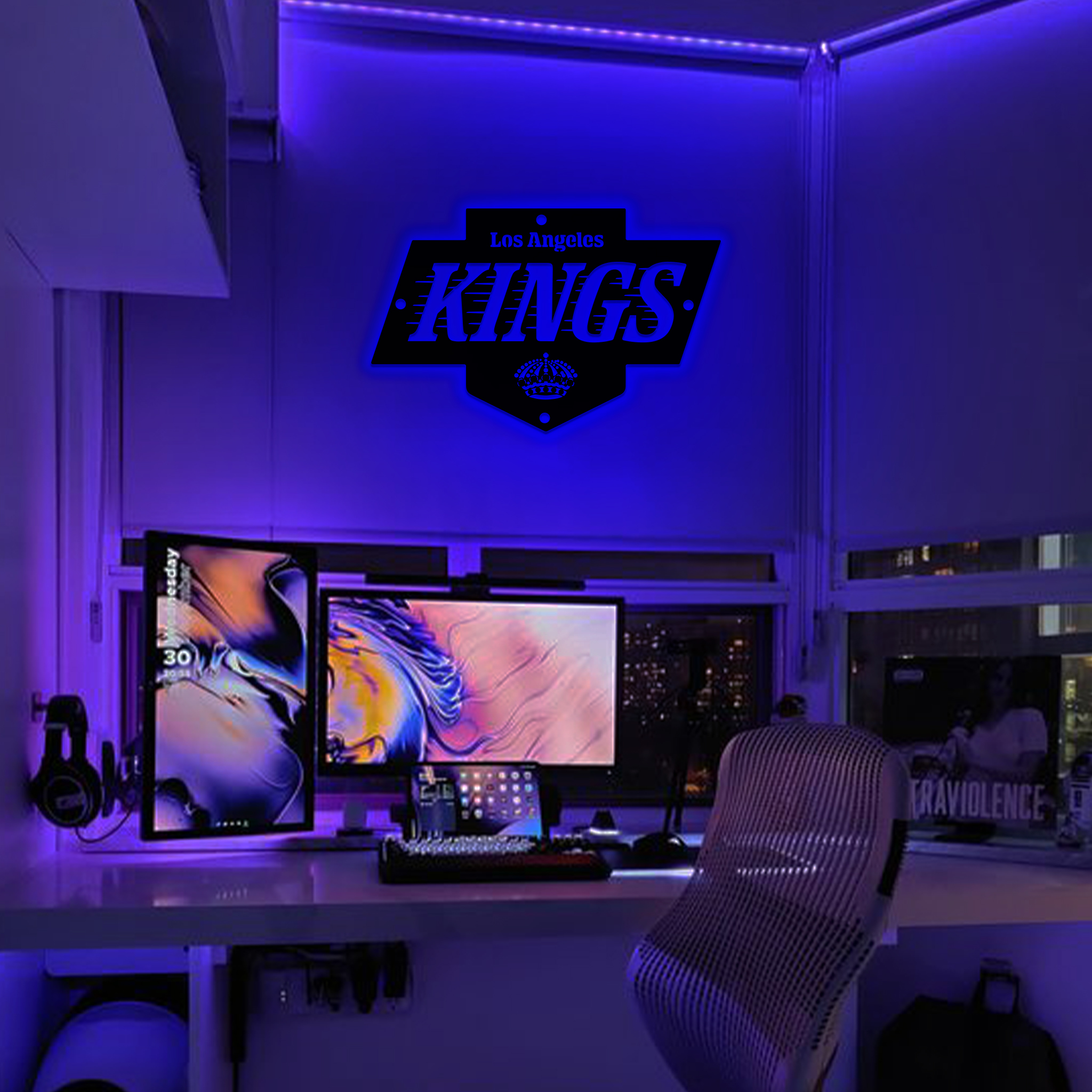 Ice Hockey Los Angeles Kings Metal Sign