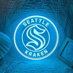 Seattle Kraken Ice Hockey Laser Sign Wall Decor