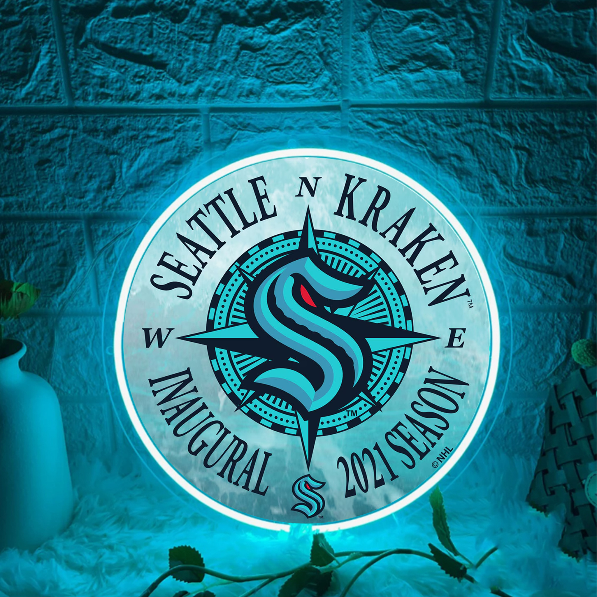 Seattle Kraken Ice Hockey UV Signs Wall Decor