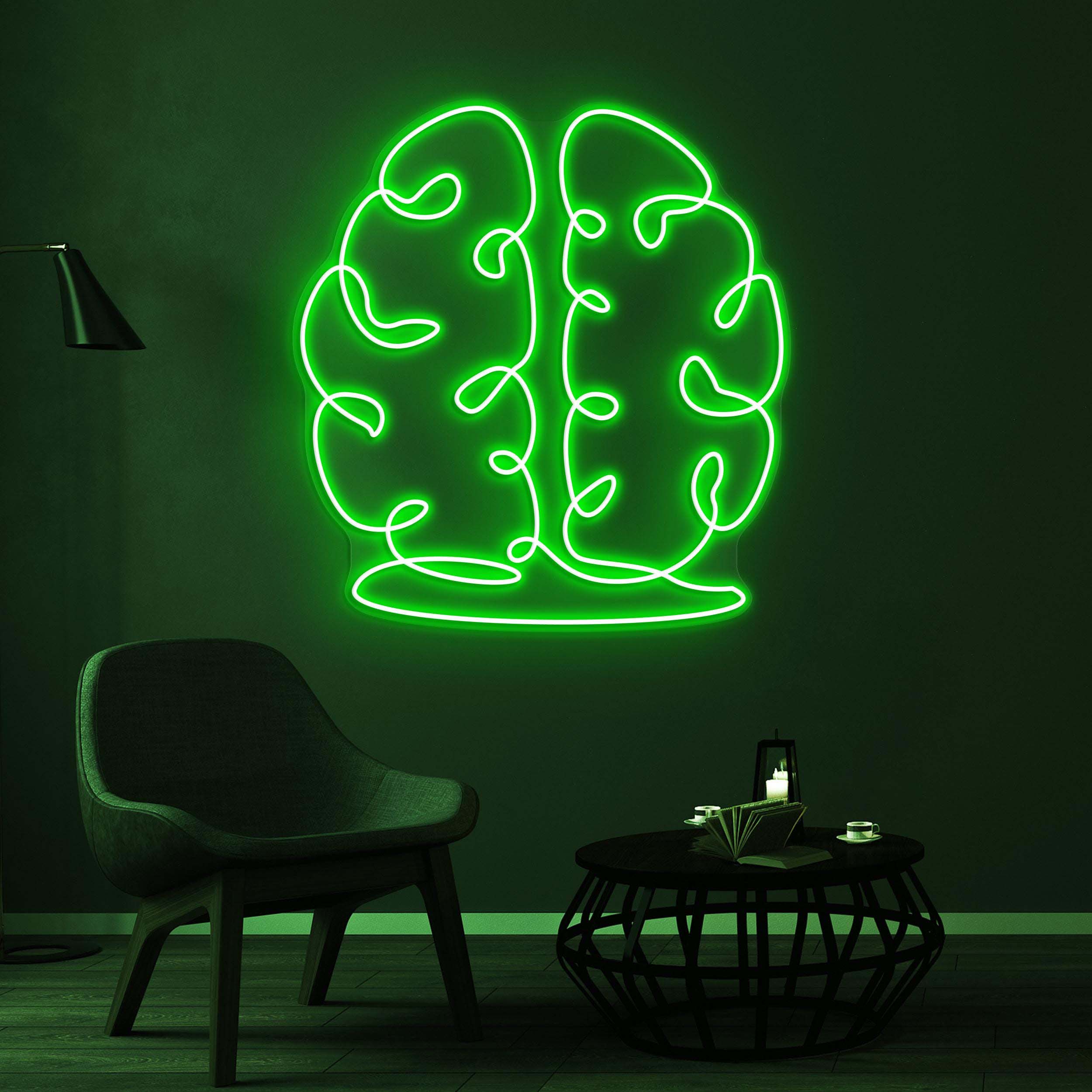 Brain Neon Sign, Brain LED Light, Hospital Wall Decor, Home Wall Art, Personalized Brain Sign, Doctor Clinic Neon Light, Thinker Neon Sign