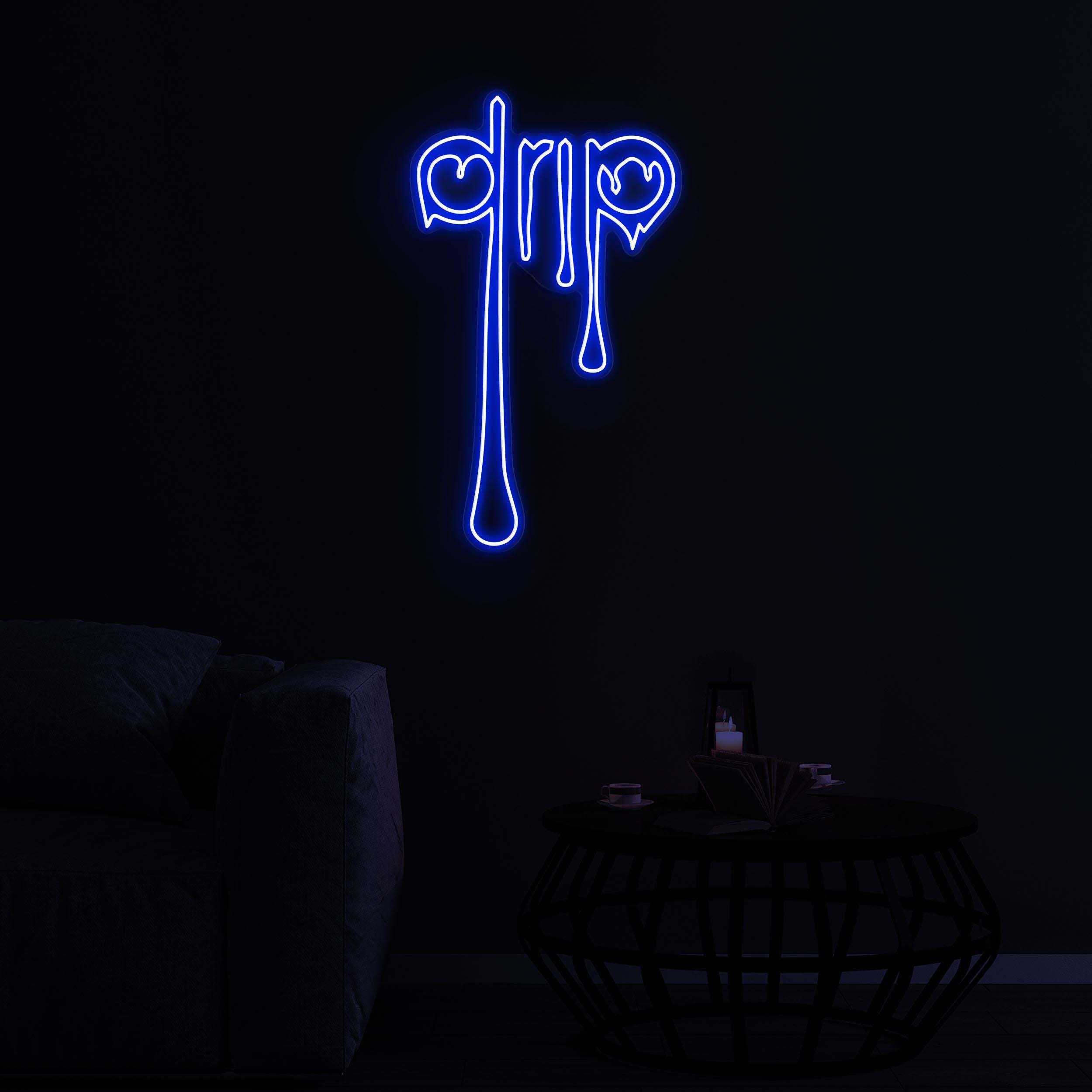 Drip Neon Sign, Drip LED Light, Dripping Paint Neon, Decor for Home, Store, Bar, Club, Drip Wall Decor, Custom Drip Sign, Dripping Wall Art