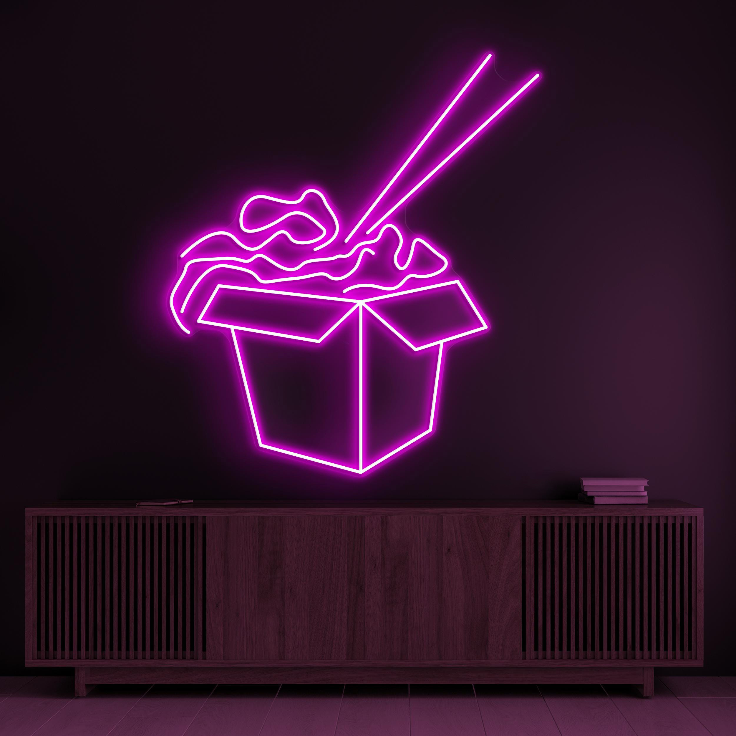 Ramen Box Neon Sign, Ramen Box LED Light, Noodle Wall Decor, Asian Food Neon Sign, Ramen Shop Wall Sign, Chinese Restaurants Neon Decor