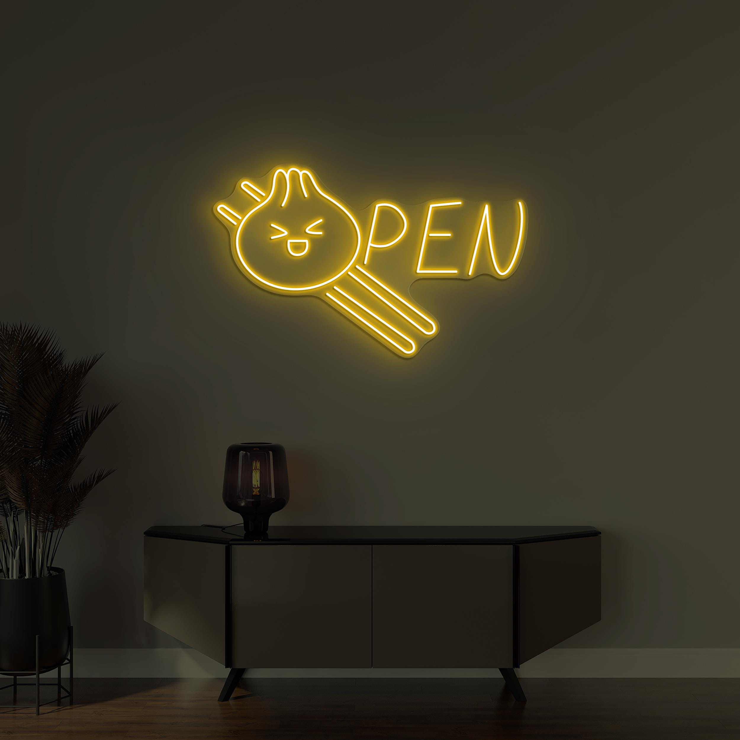 Dim Sum Open Neon Sign, Dim Sum Open LED Light, Momos Shop Wall Decor, Business Logo, Dim Sum Cafe Sign, Restaurant Decor, Chinese Food Sign