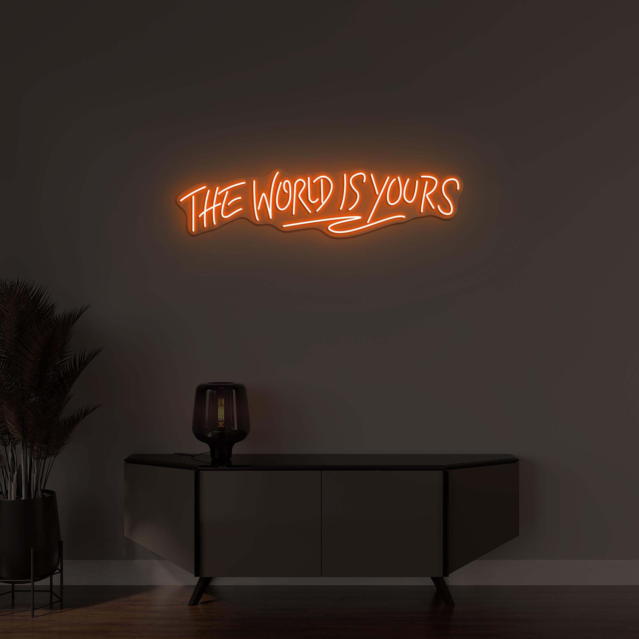 The World Is Yours Neon Sign, The World Is Yours LED Light, World Wall Decor, Custom Neon Sign, Dream Big Wall Art, Personalized Gifts