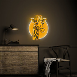 Giraffe Neon Sign, LED Giraffe Light for Kids Room Decor, Giraffe LED Neon Sign, Cute Giraffe Decor,Gift Idea for Children's Room or Nursery