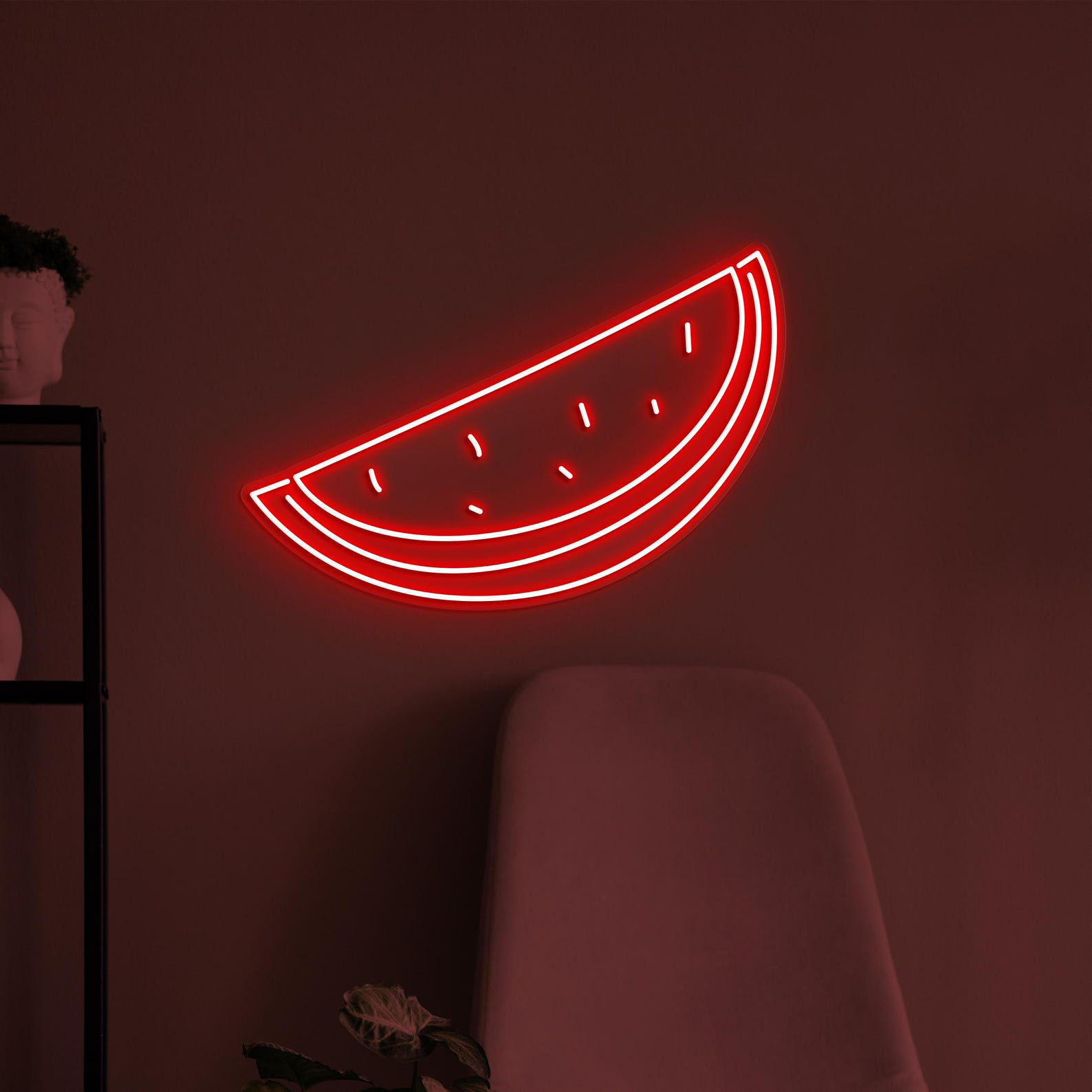 Watermelon Slice Neon Sign, Watermelon LED Light, Fruit Shop Wall Decor, Summer Fruit Wall Art, Home Neon Light, Watermelon Lover Art, Gift