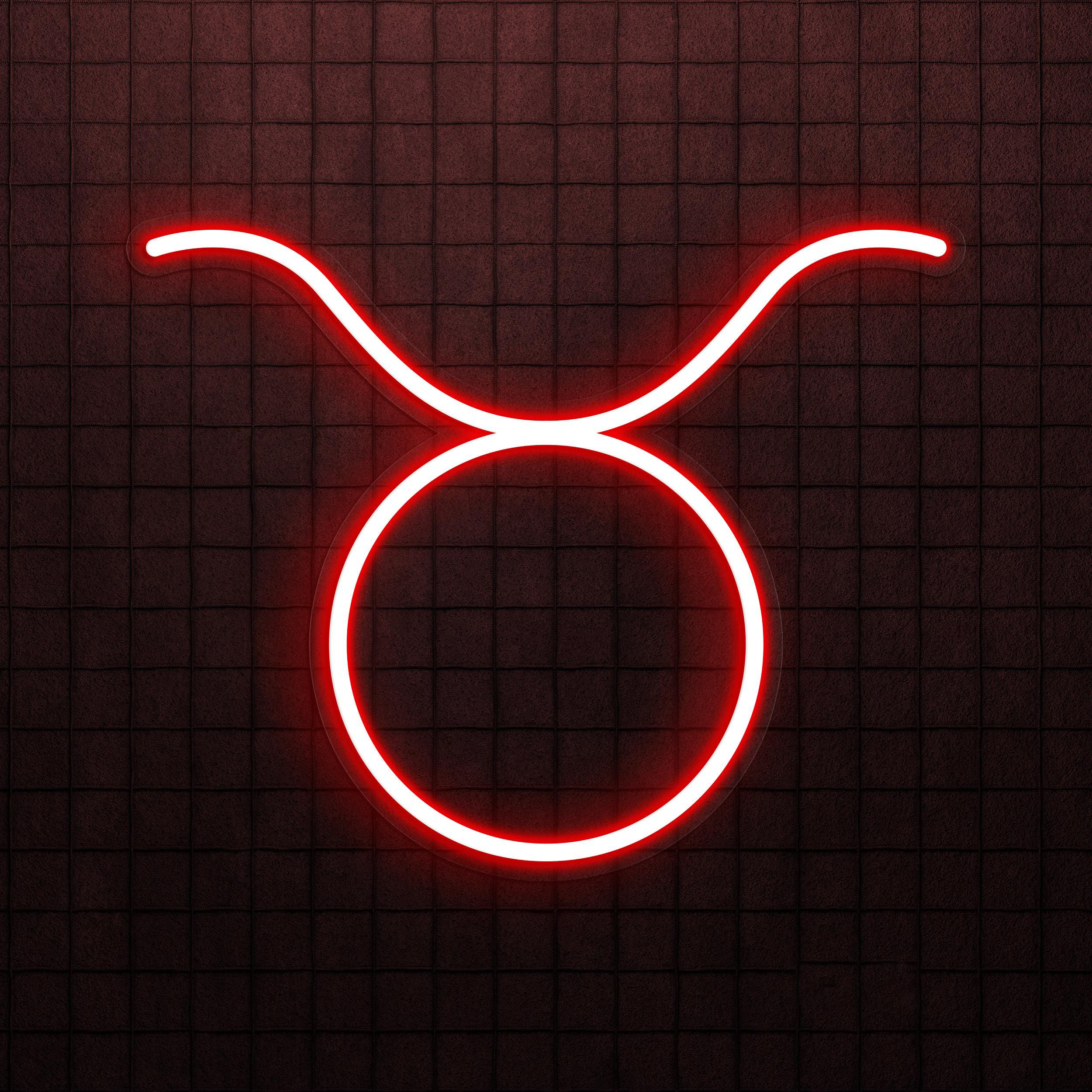 Taurus Neon Sign, Taurus LED Light, Zodiac Sign Wall Art, Restaurants and Cafe Neon Decor, Horoscope LED Neon Sign, Led Wall Decor, Gift