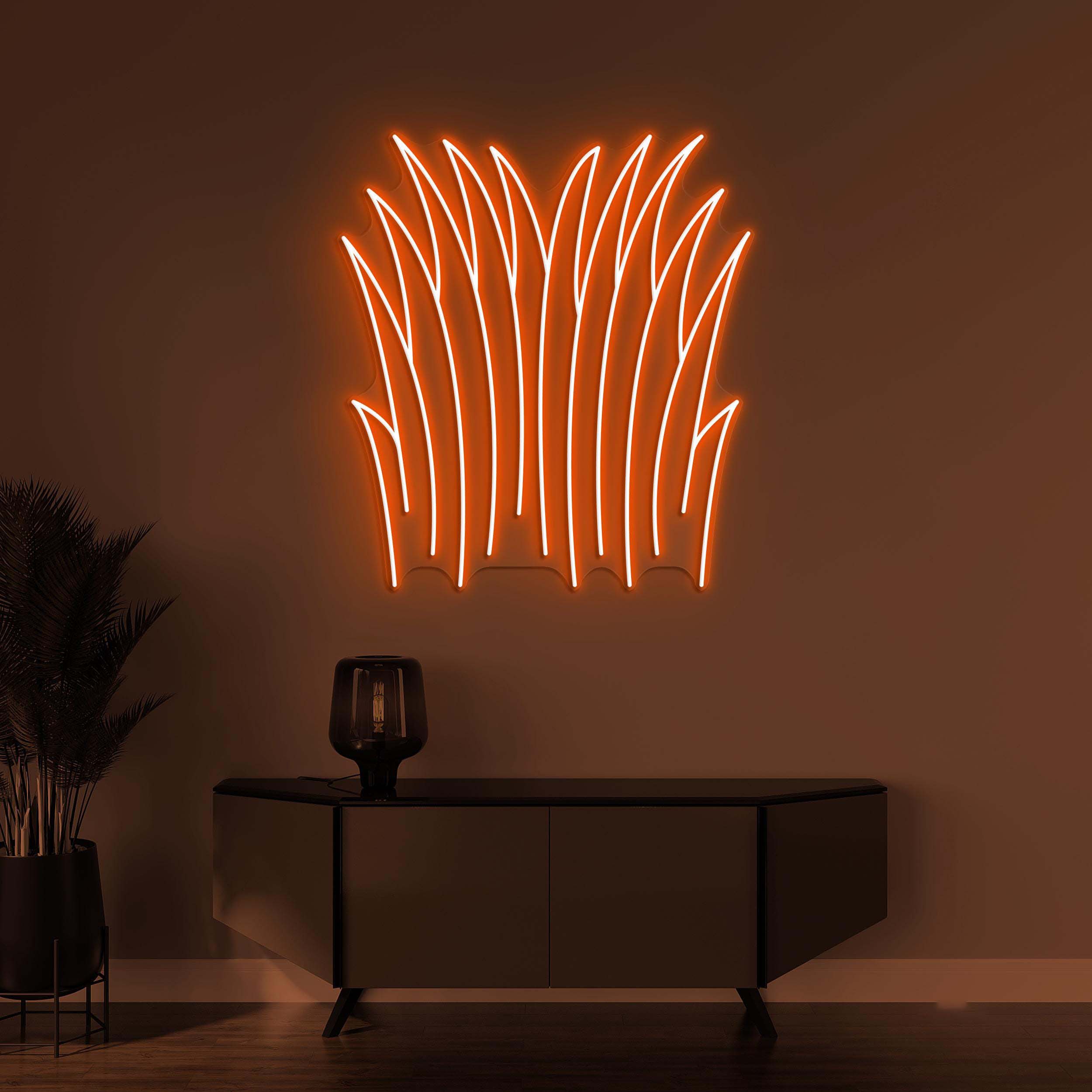 Grass Neon Sign, Grass Neon Light, Grass Plant Wall Art, Garden Wall Decor, Nature Grass Neon Sign, Home Wall Art, Plant Shop Neon Light