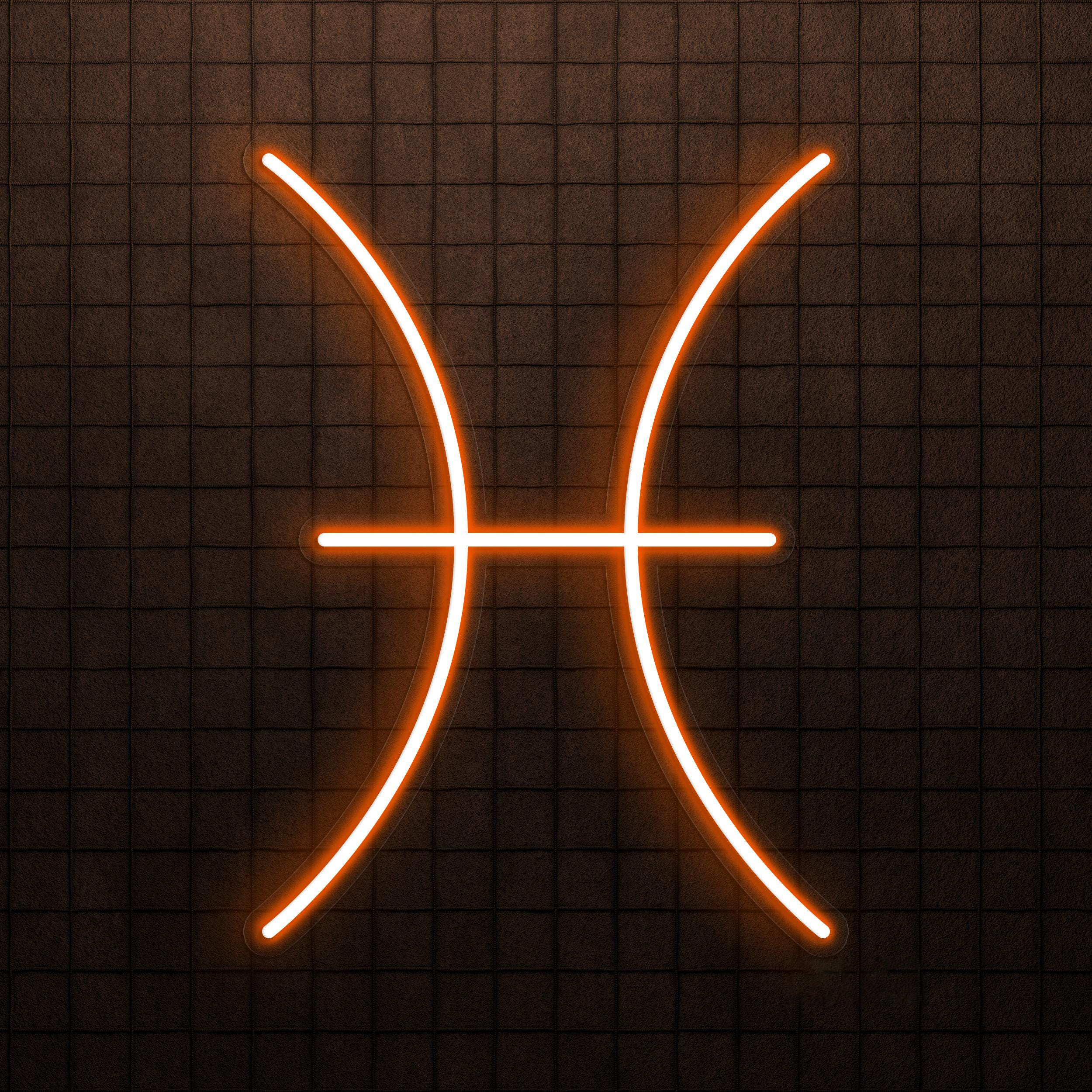 Pisces Neon Sign, Pisces LED Light, Home Wall Decor, Zodiac Symbol Wall Art, Horoscope LED Sign, Astrology Neon Gifts, Office Wall Decor