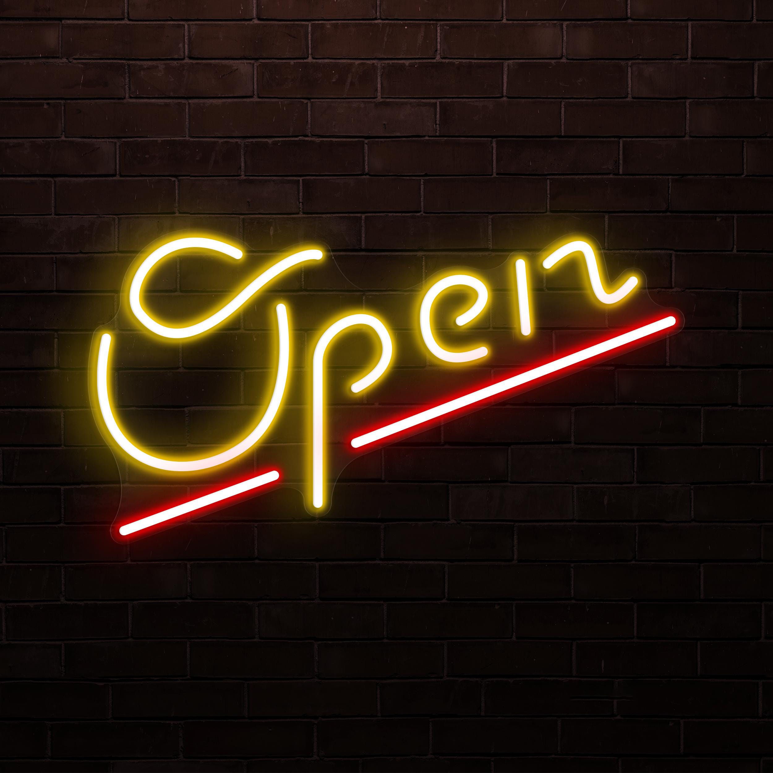 Open Neon Sign, Open LED Light, Business Hours Wall Decor, Club, Bar Pub, Cafe and Store Wall Art, Open Display Neon Sign, Led Wall Light