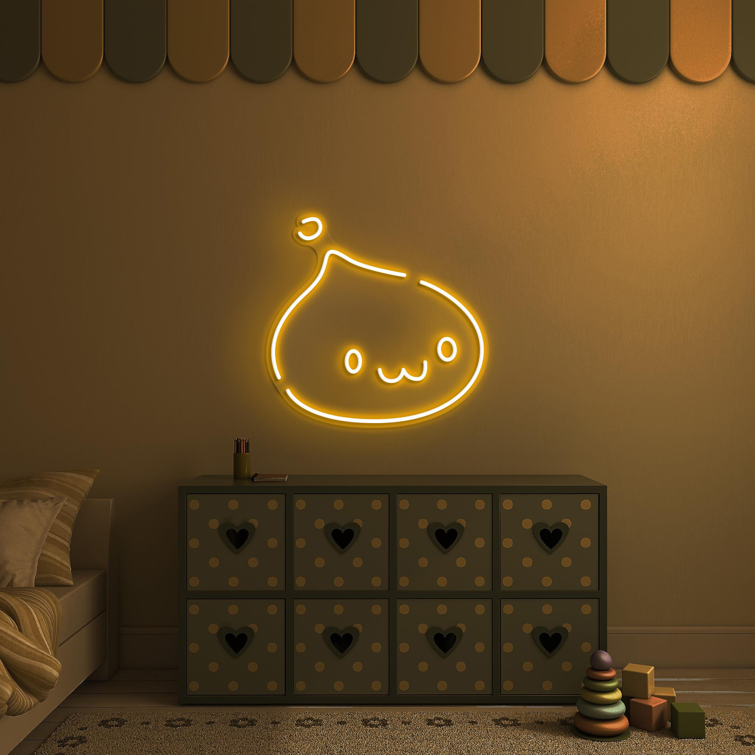 Cute Momo Neon Sign, Cute Momo LED Light, Kawaii Wall Decor, Nursery Room Wall Art, Custom Neon Sign, Home Wall Decor, Party Decoration