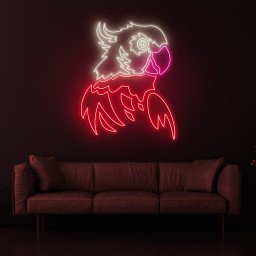 Parrot Neon Sign, Parrot LED Wall Light, Macaw Bird Neon Art, Parrot Decor, Neon Light for Bird Lovers, Gifts for Parrot Lovers, Home Decor