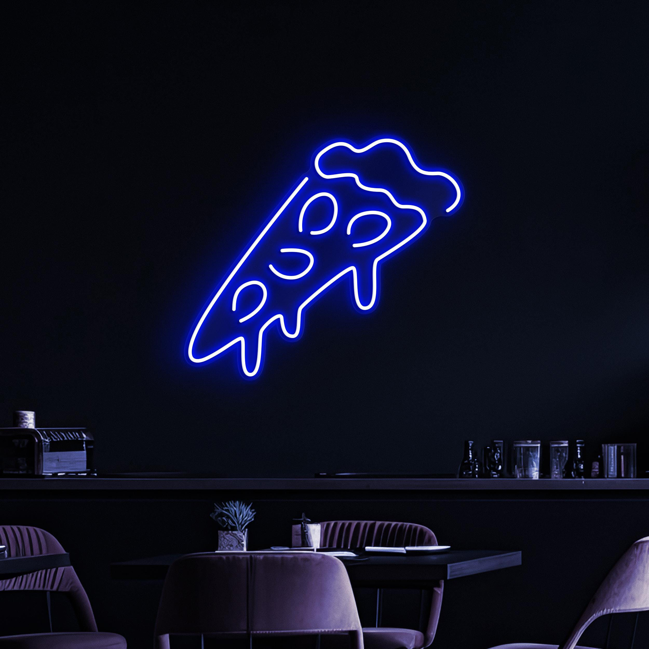 Pizza Neon Sign, Pizza Slice LED Light, Kitchen Wall Decor, Pizza Shop Wall Art, Home Neon Sign, Custom Neon Light, Gift For Pizza Lovers