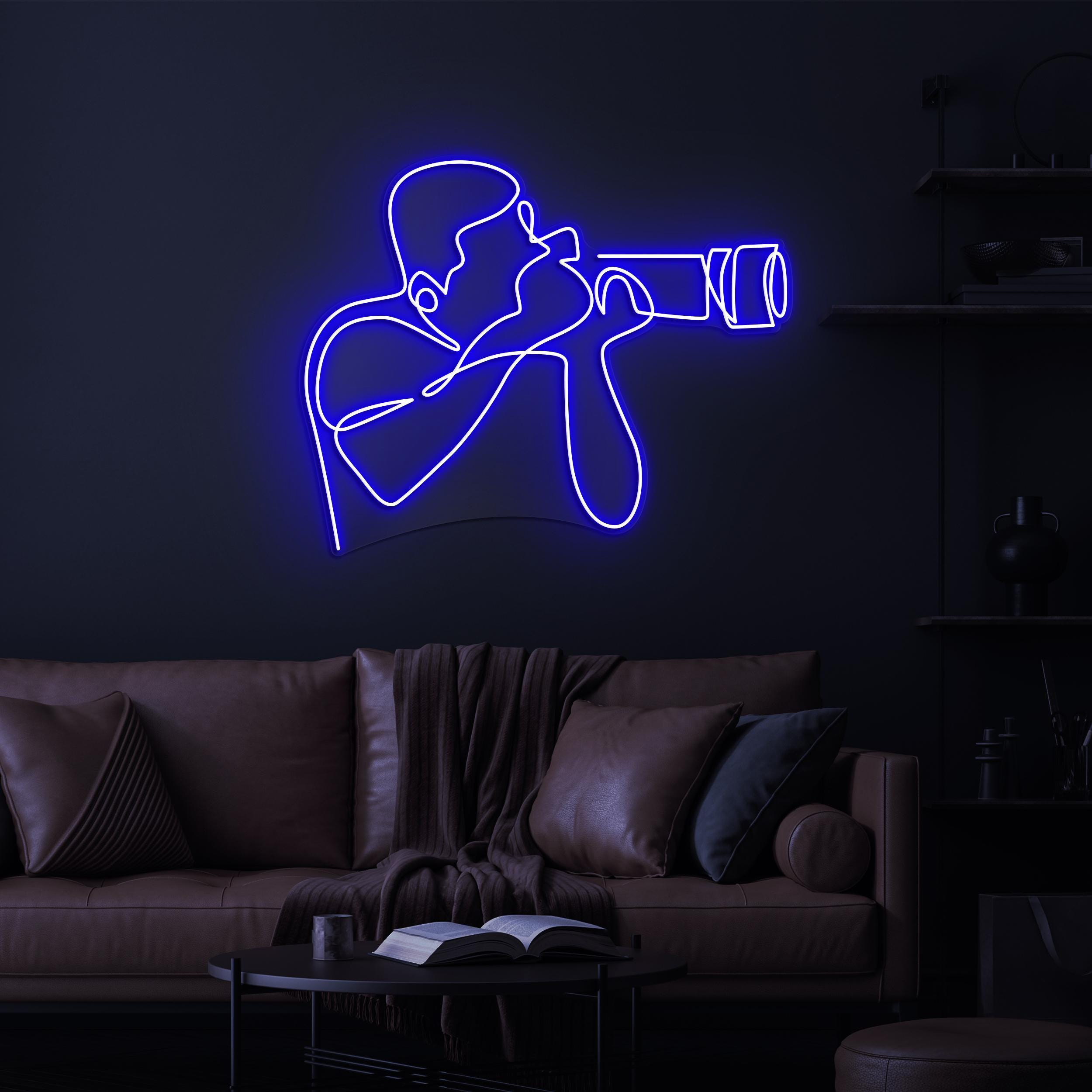 Photographer Neon Sign, Photographer LED Light, Photographer Camera LED Neon Art, Home Wall Decor, Photo Shop Wall Decor, Capture Neon Sign