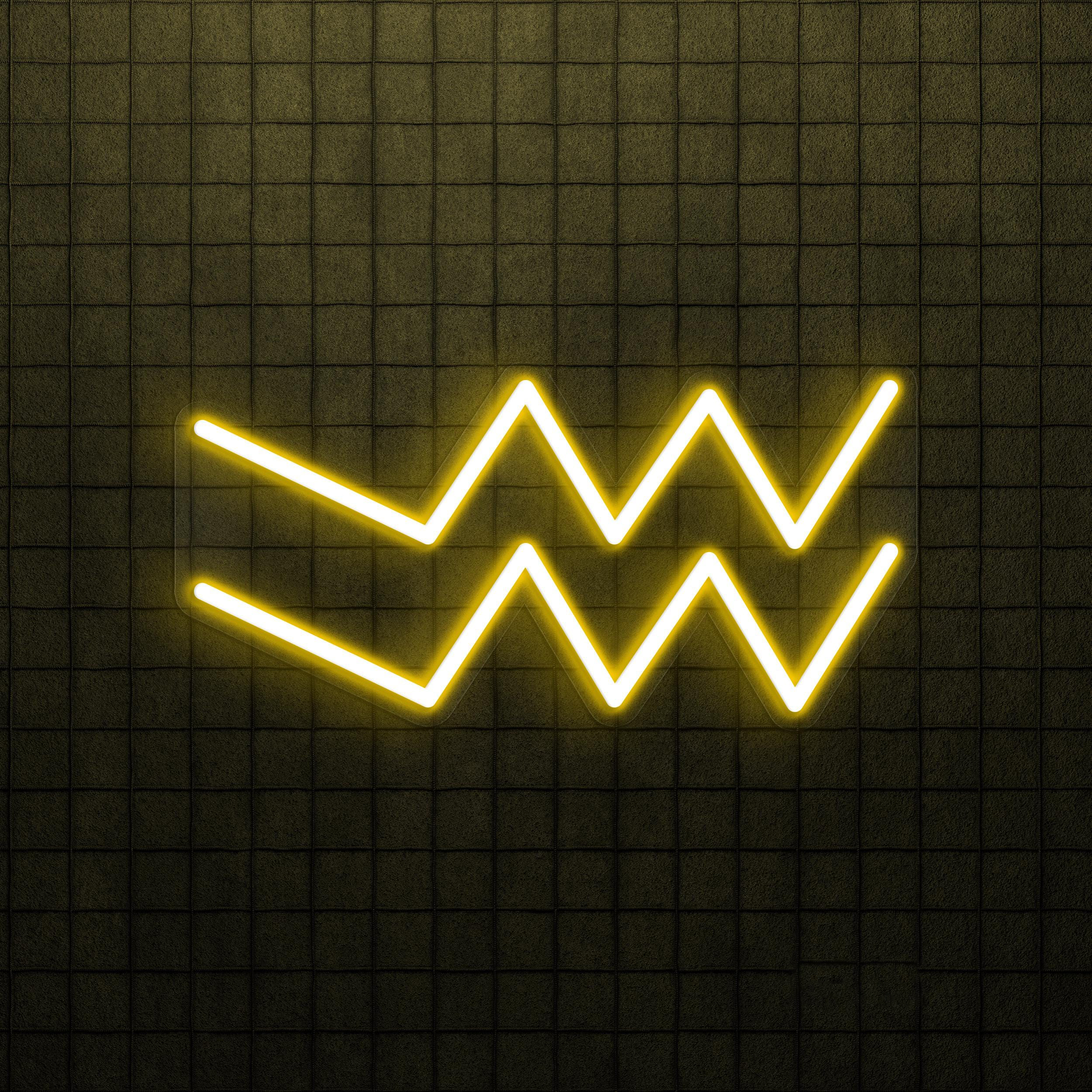 Aquarius Neon Sign, Aquarius LED Light, Aquarius Symbol Wall Art, Horoscope Sign for Cafe, Bar & Studio Wall Decor, Bedroom Wall Light, Gift