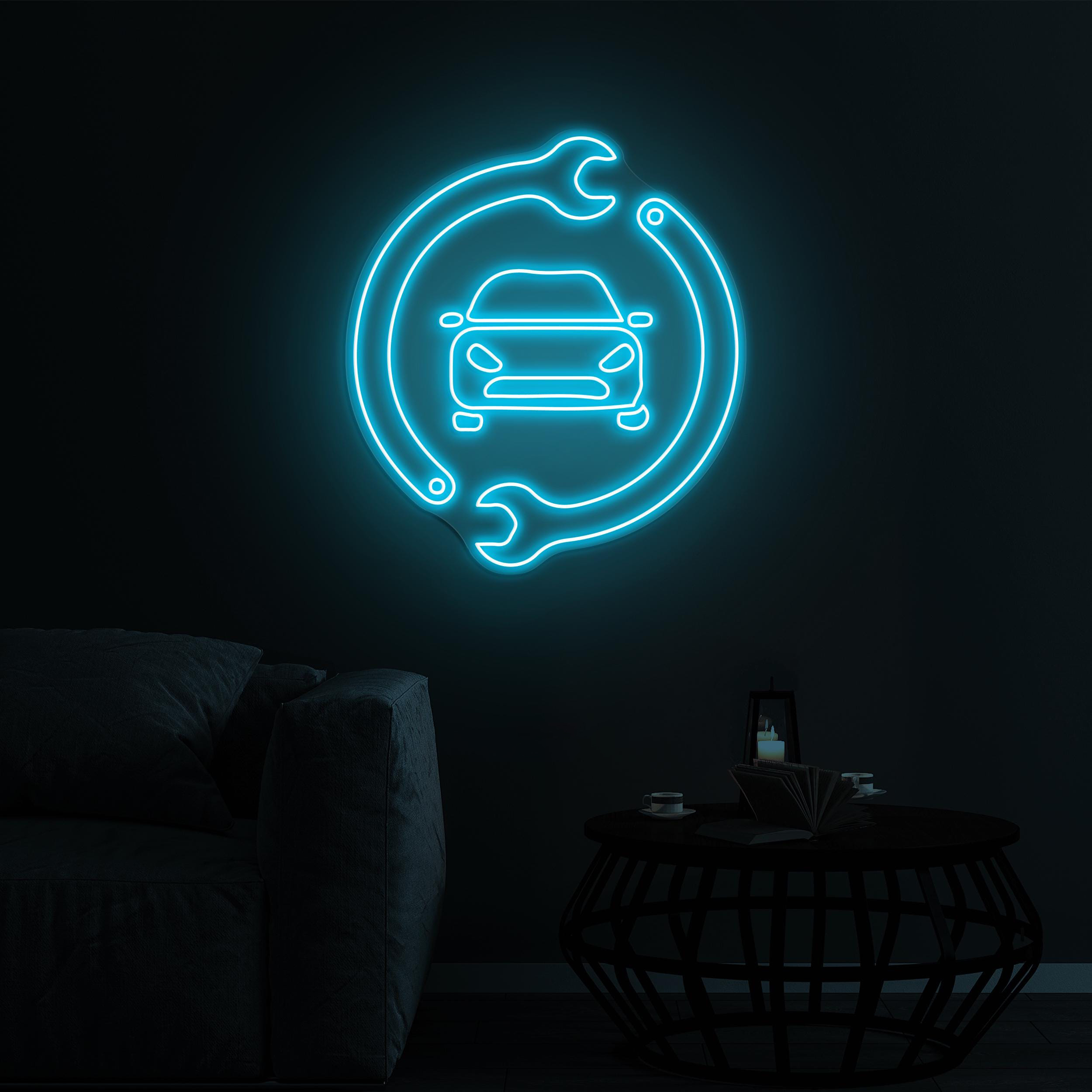 Car Repair Neon Sign, Car Repair LED Light, Auto Repair LED Neon Art, Auto Work Shop Neon Sign, Mechanic LED Sign, Garage Decor Neon Light