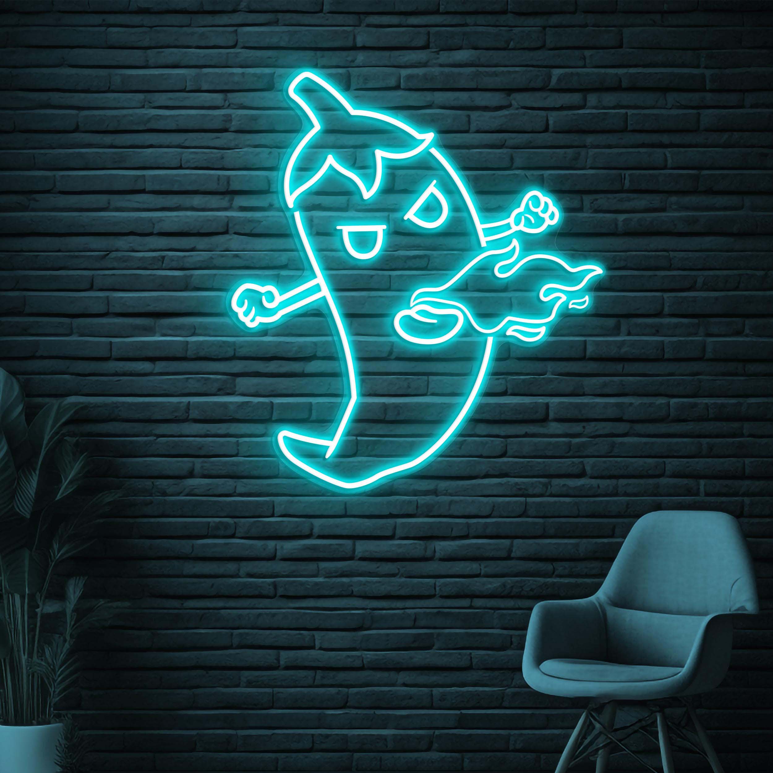 Spicy Chili Neon Sign, Spicy Chili LED Sign, Flaming Chili Wall Decor, Fire Spicy Chili Sign, Spicy Food Store Art, Mexican Pepper Light