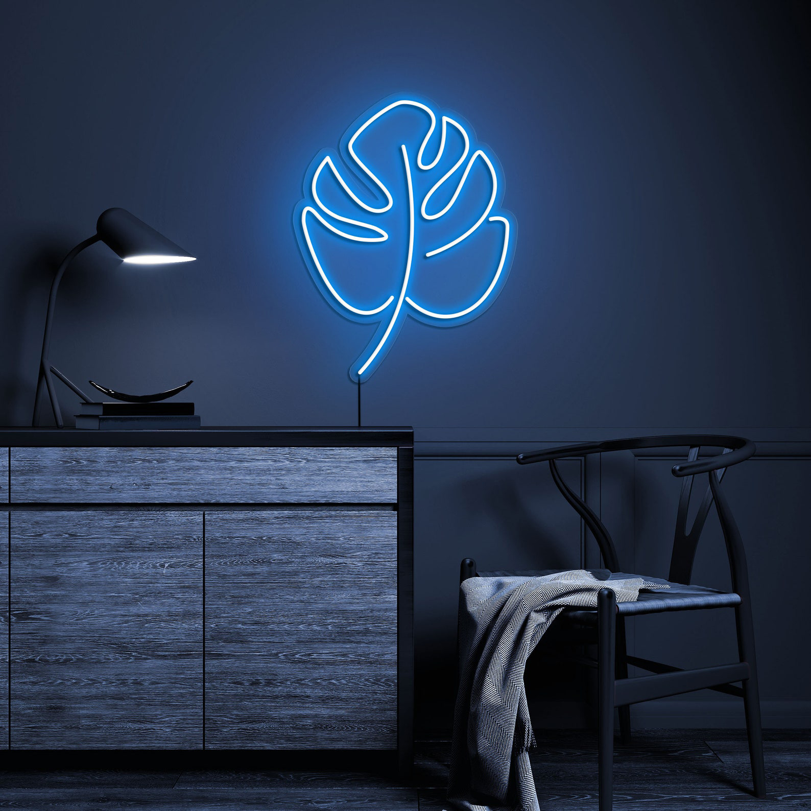 Leaf Neon Sign, Monstera Leaf LED Neon Art for Wall Decor, Leaf LED Sign for Room Decoration, Plant Neon Sign for Home, Bedroom,Green Lovers