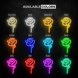 Rose Neon Sign, Rose LED Light, Home Wall Art, Flower Shop Wall Decor, Romantic Rose Neon Light, Gift for Couple Room, Love Wall Light