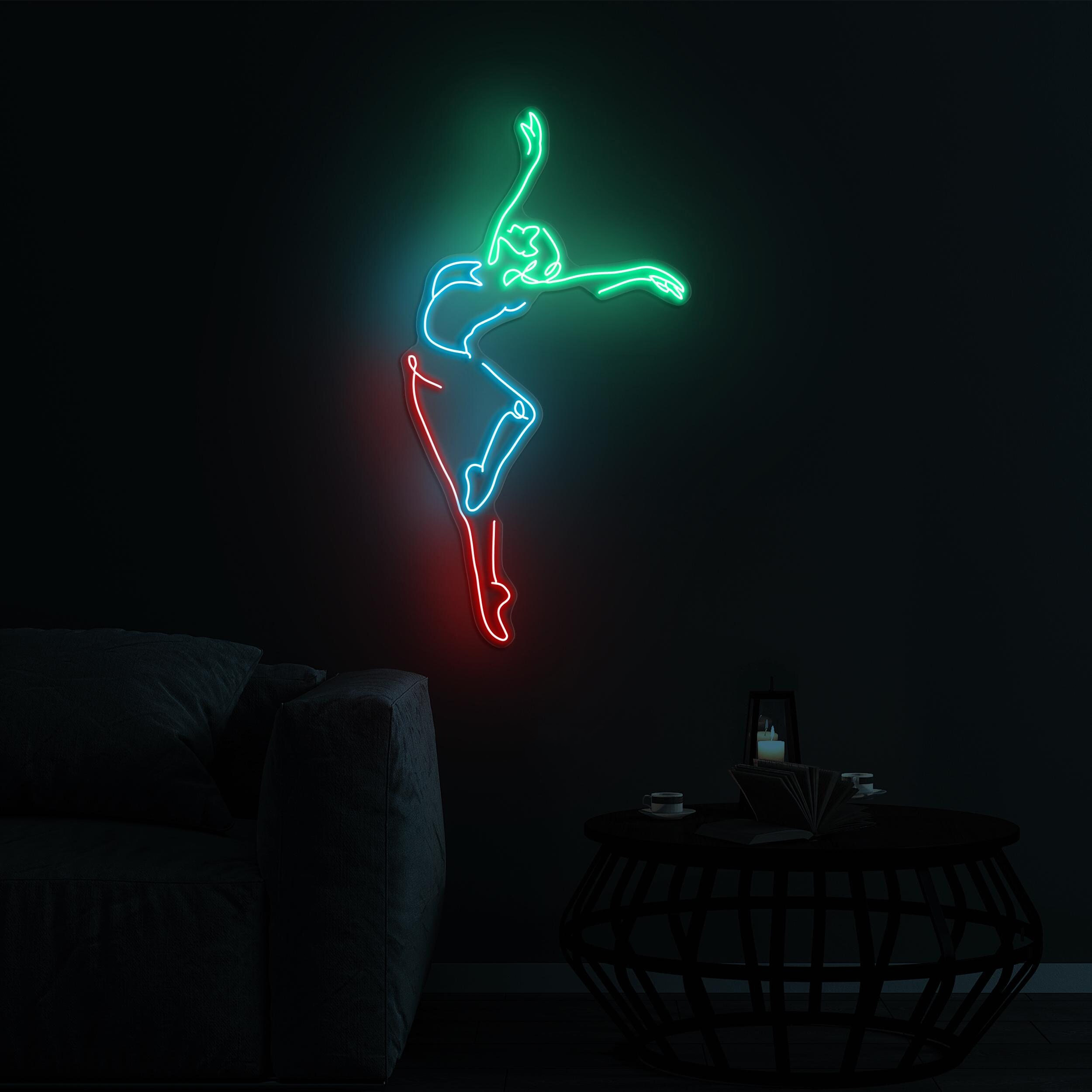 Girl Dance Neon Sign, Ballet Dance LED Light, Girl Dance LED Art, Dancing Club Wall Decor, Dancer Neon Sign, Home Wall Art, Dance Lover Sign