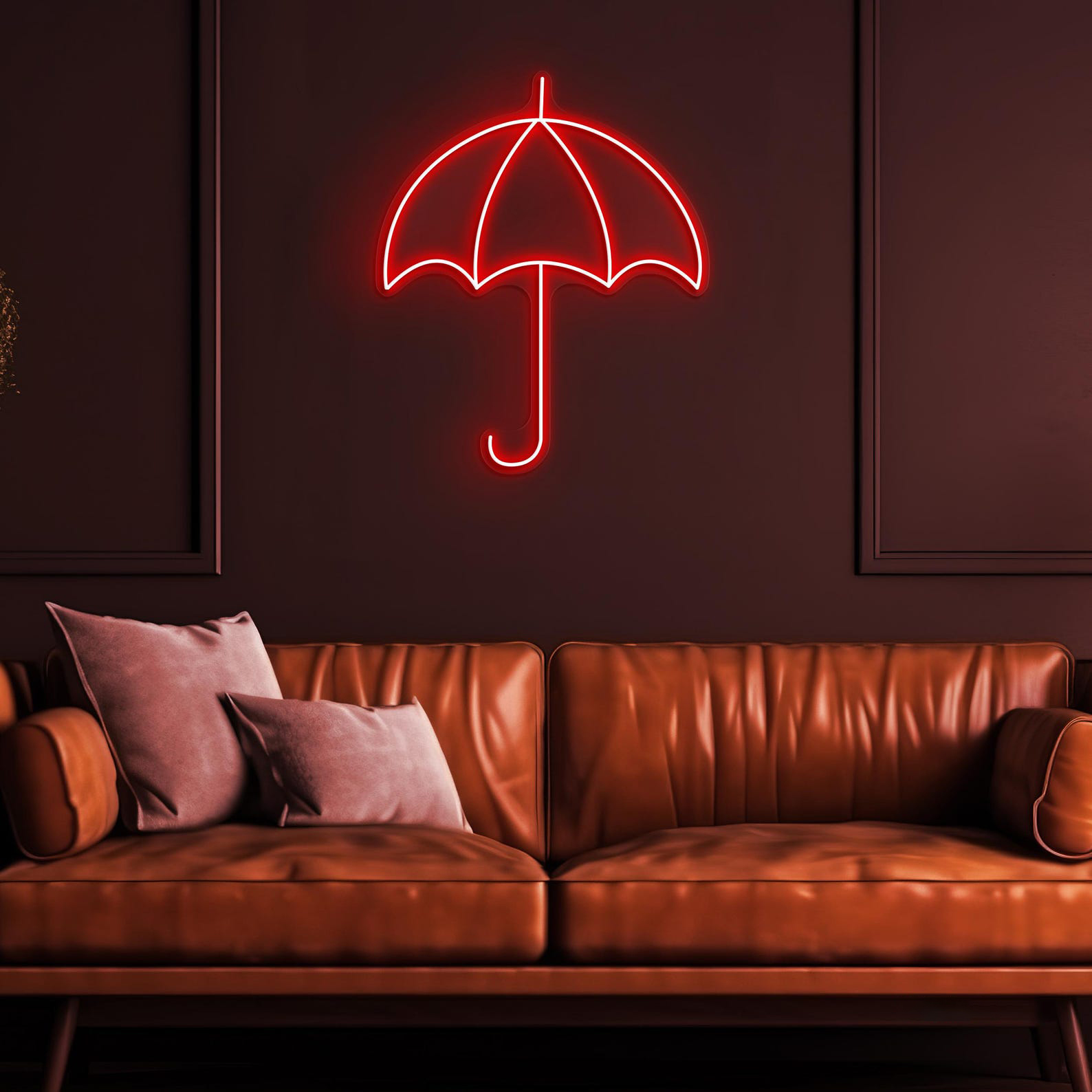 Umbrella Neon Sign, Umbrella LED Light, Rainy Day Wall Decor, Home Neon Light, Beach Vibes Art, Kids Room Wall Decor, Beach Umbrella Led Art