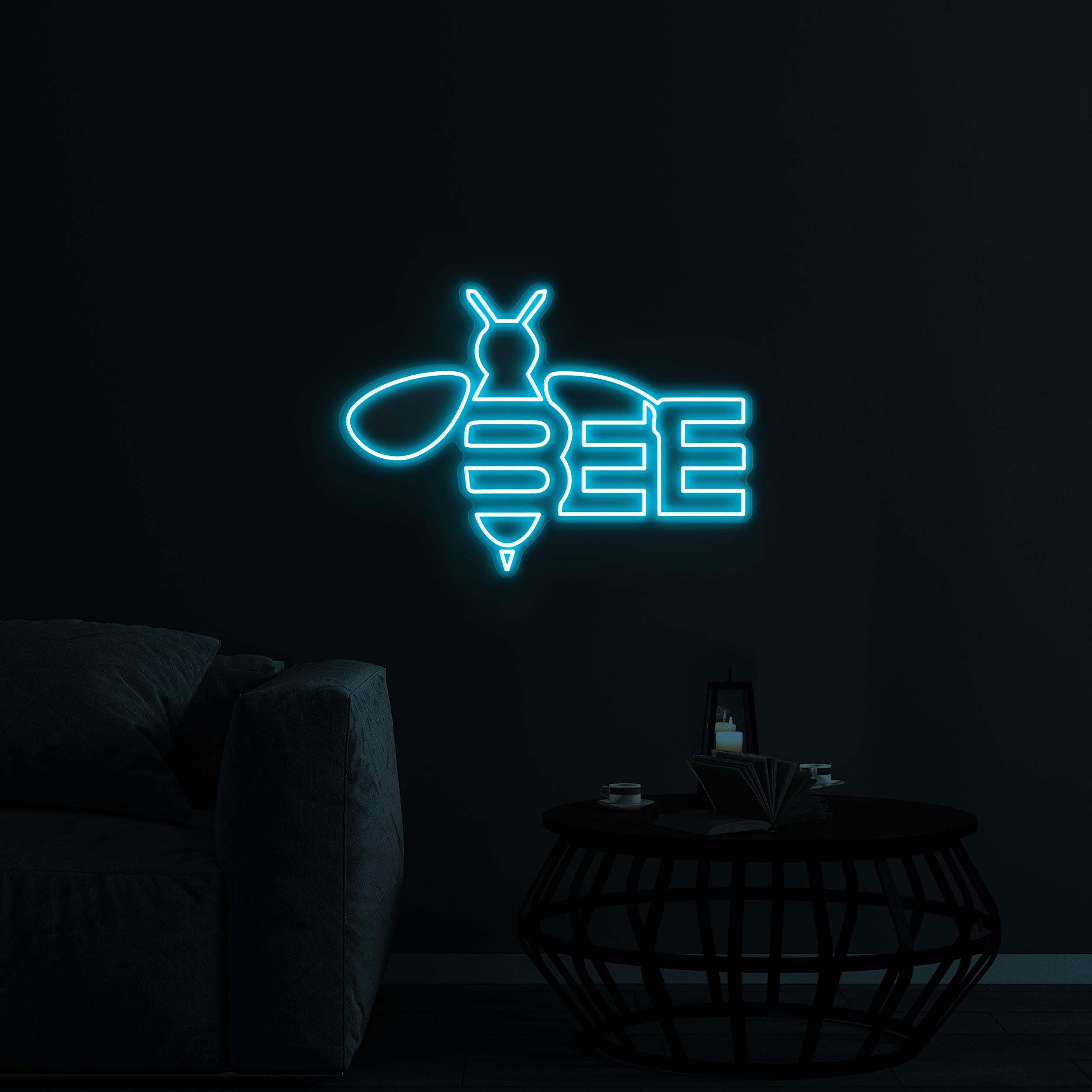 Bee Neon Sign, Bee LED Light, Honey Bee Wall Decor, Beekeeper Light Gift, Bee Ornaments, Farm Wasp Insect Animal Neon Sign, Bee Wall Art