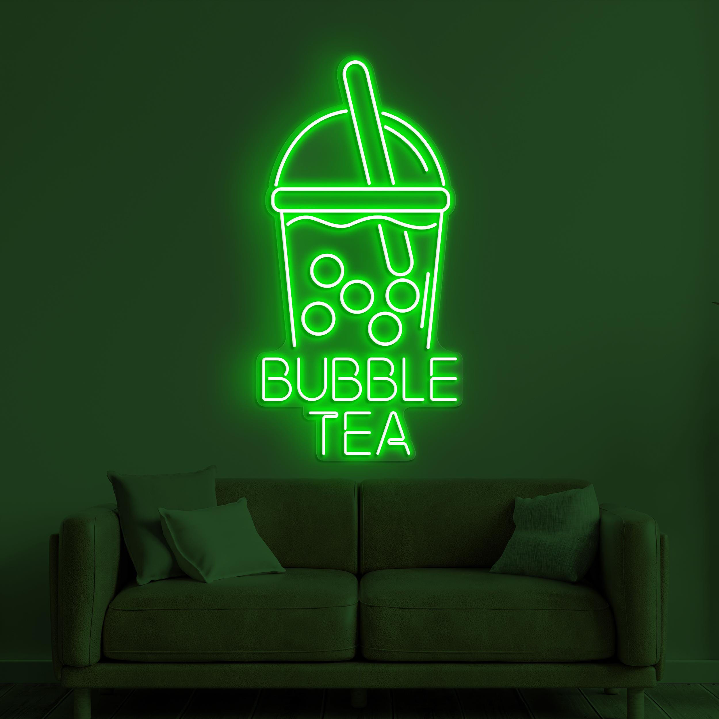 Bubble Tea Neon Sign, Bubble Tea LED Light, Drink Corner Wall Decor, Cafe Bar Wall Art, Bubble Tea Logo Neon Light, Boba Tea Neon Sign, Gift