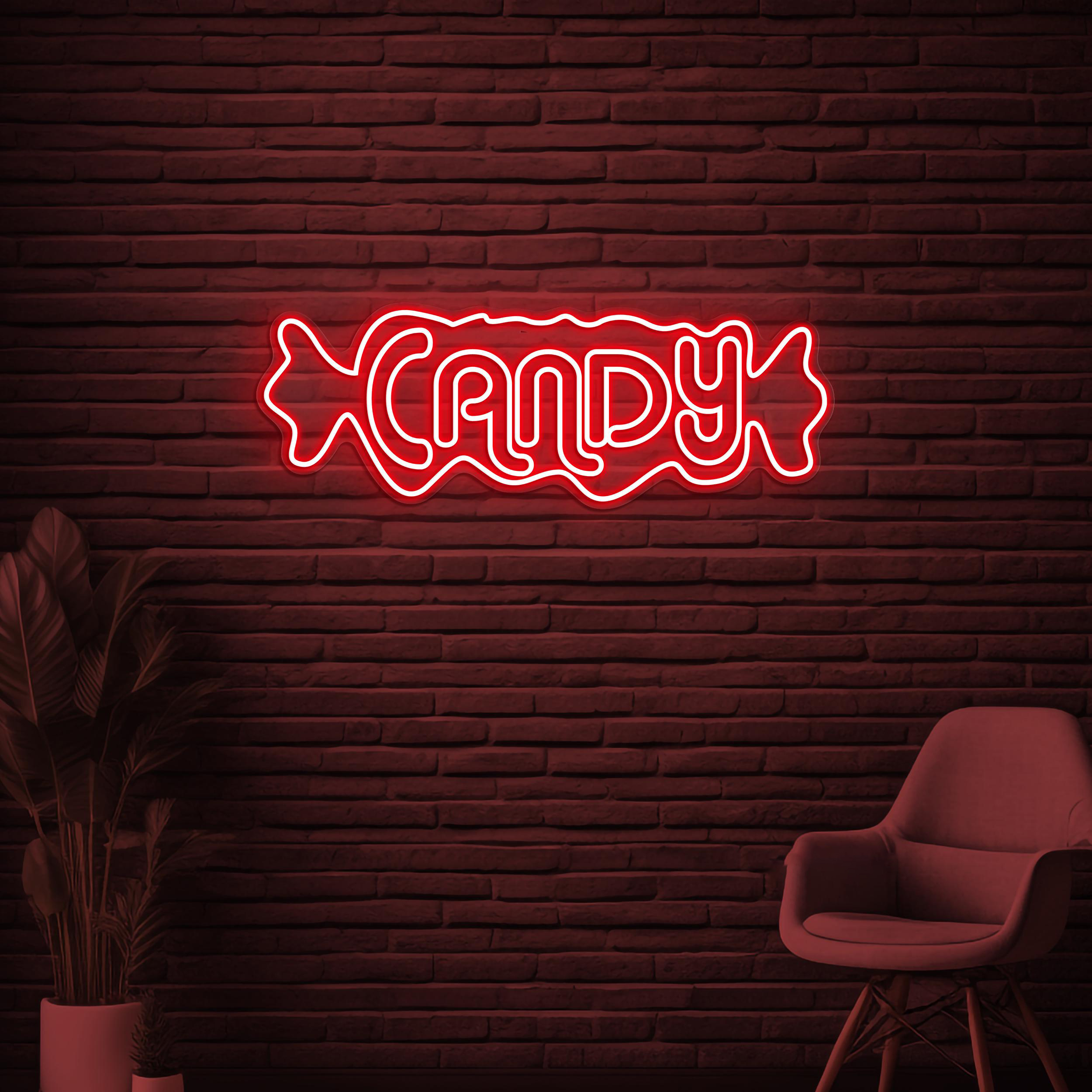 Candy Neon Sign, Candy LED Light, Candy Shop Wall Decor, Christmas Wall Art, Candy Shop Logo LED Light, Sweet Shop Neon Sign, Kids Room Art