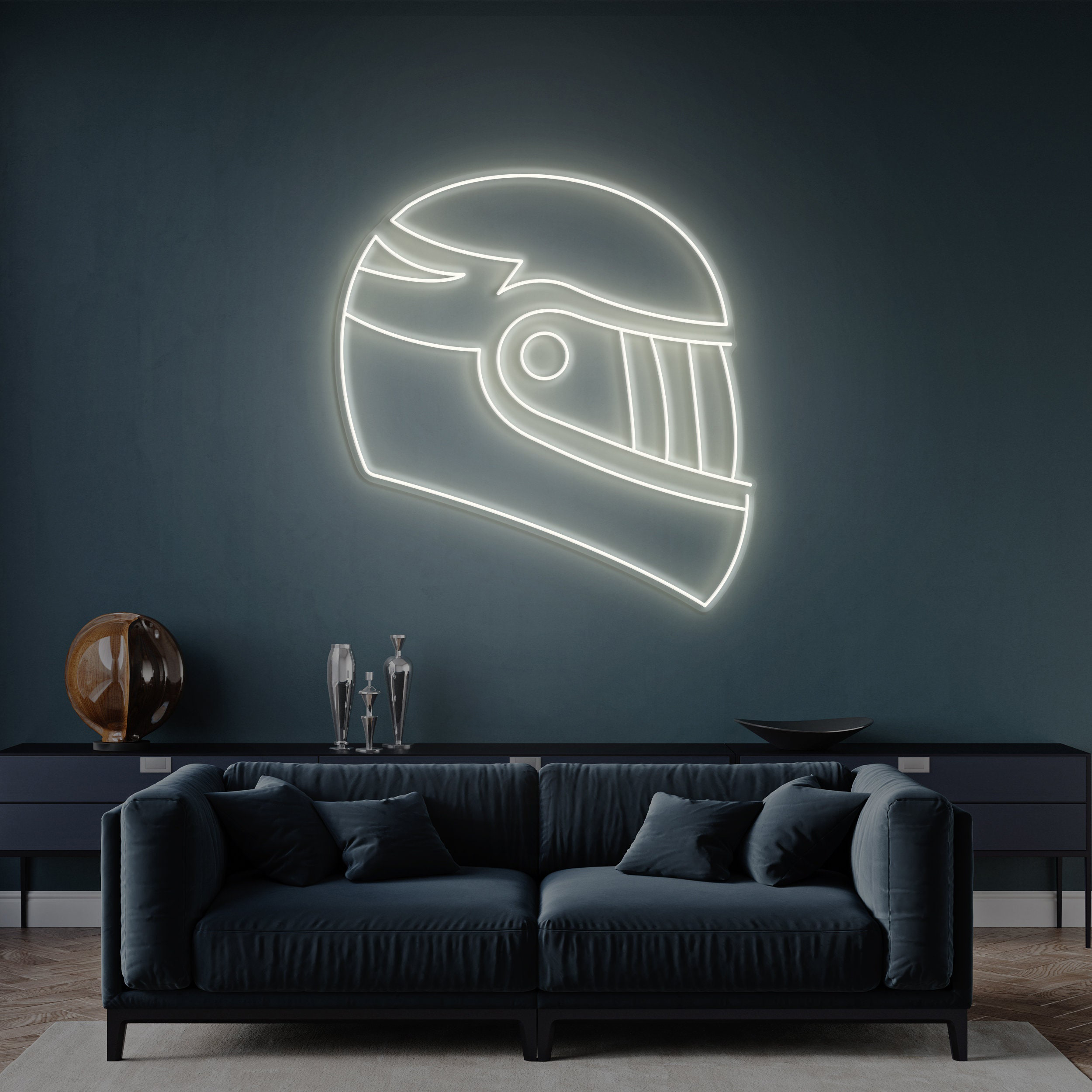 Helmet Neon Light, Bike Helmet Neon Sign, Led Neon Art, Garage and Bike Shop Decor, Party Game Room Decor, Business Shop Decor, Bike Lovers