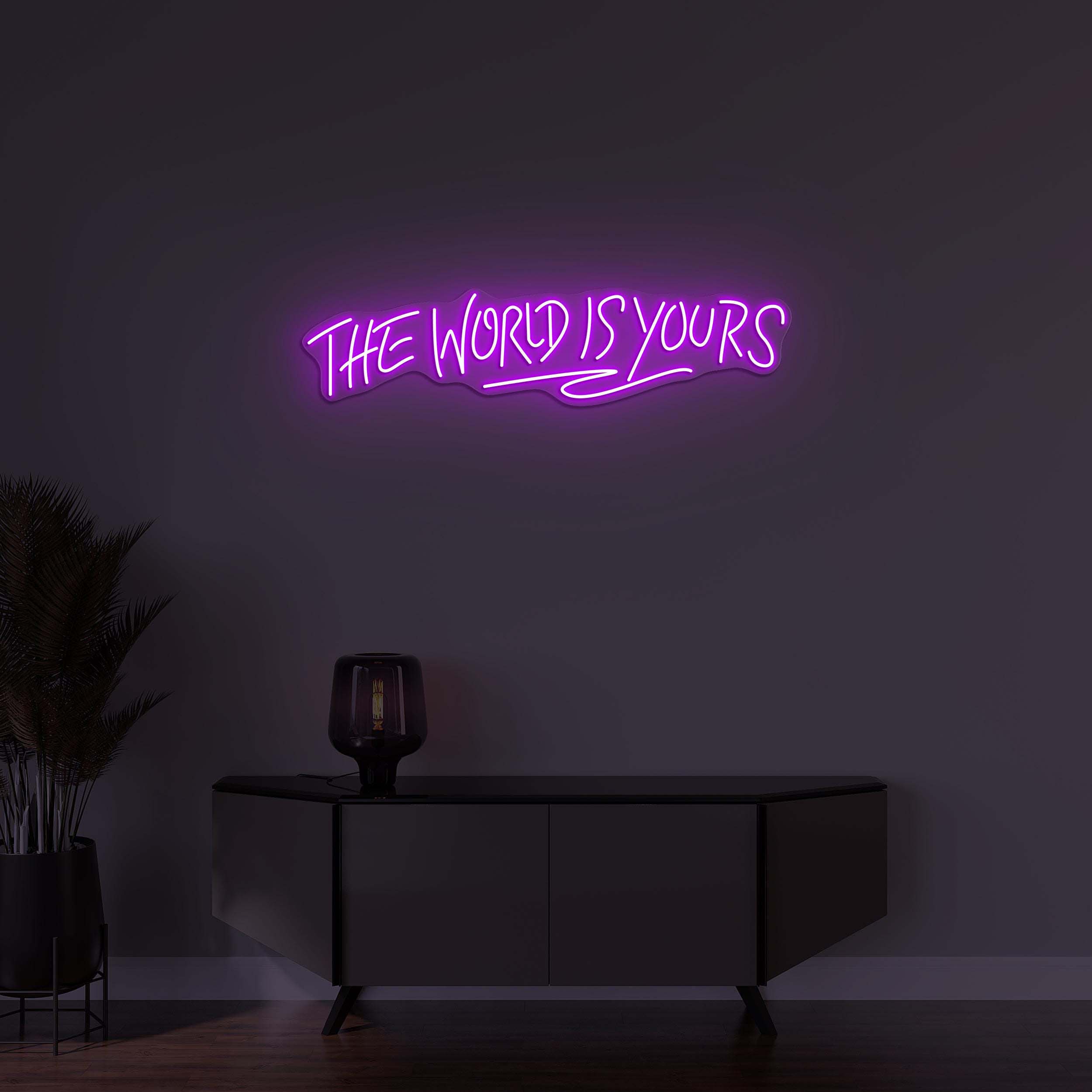 The World Is Yours Neon Sign, The World Is Yours LED Light, World Wall Decor, Custom Neon Sign, Dream Big Wall Art, Personalized Gifts