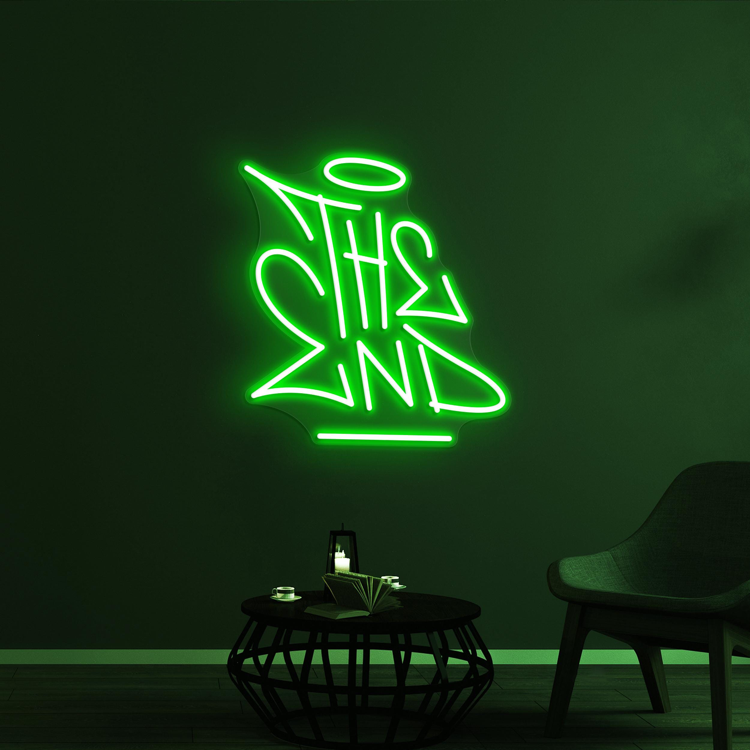 The End Neon Sign, The End LED Light, Cinema Wall Decor, Home Wall Art, Personalized Neon Sign, Game Room Wall Light, Theater Room Light