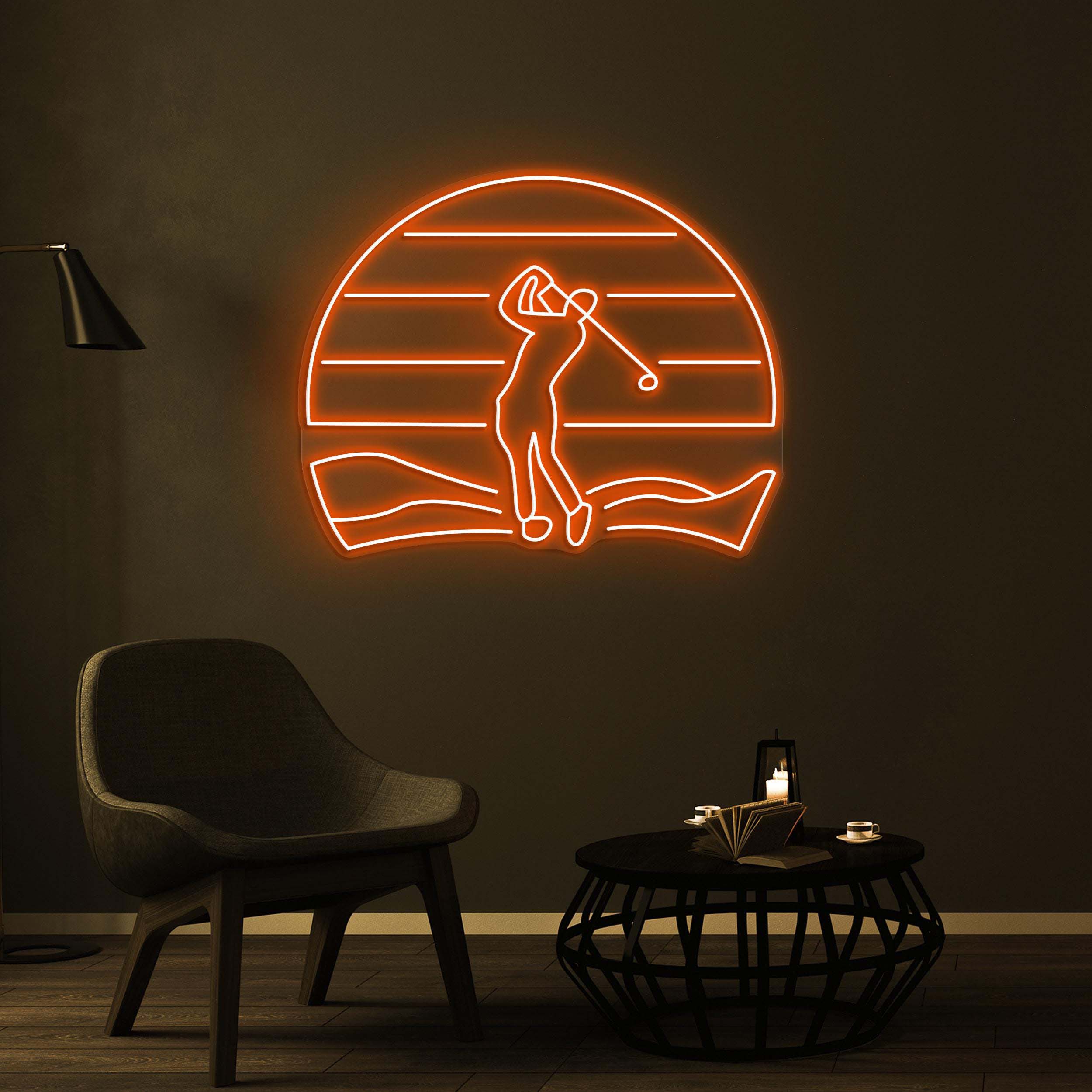 Golf Player Neon Sign, Golfer LED Light, Golf Club Wall Decor, Golf Zone Neon Sign, Sports Shop Neon Light, Game Room Decor, Home Wall Art