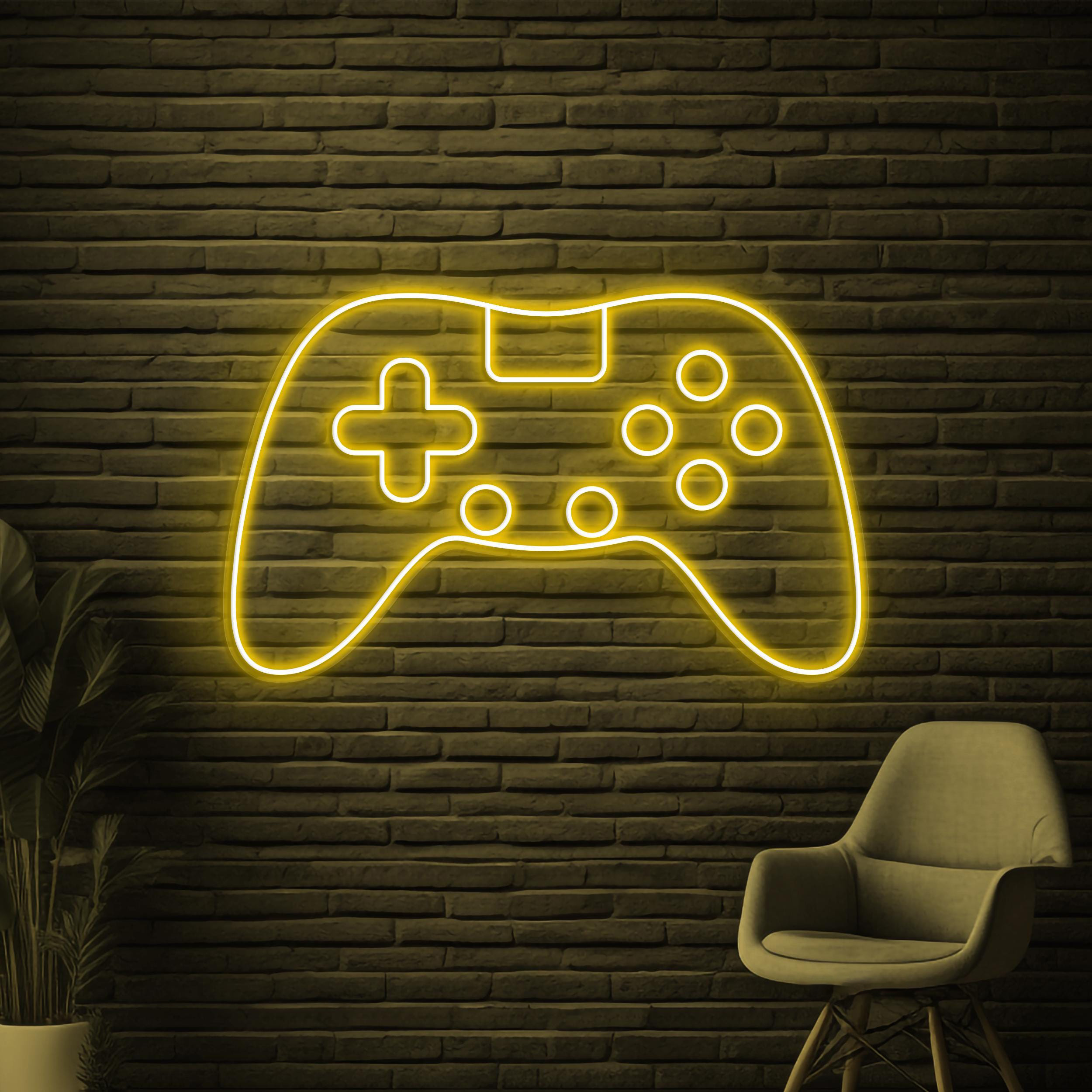 Game Controller Neon Sign, Game Controller LED Light, Game Pad Wall Decor, Game Room Wall Art, Led Neon Light, Boys Game Room Sign, Gift