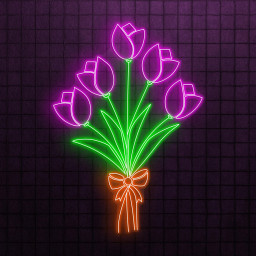 Tulip Neon Sign, Tulip Bouquet LED Light, Decor for Home, Party, Garden, Birthday & Yard, Romantic Gift for Couple, Wedding Neon Light