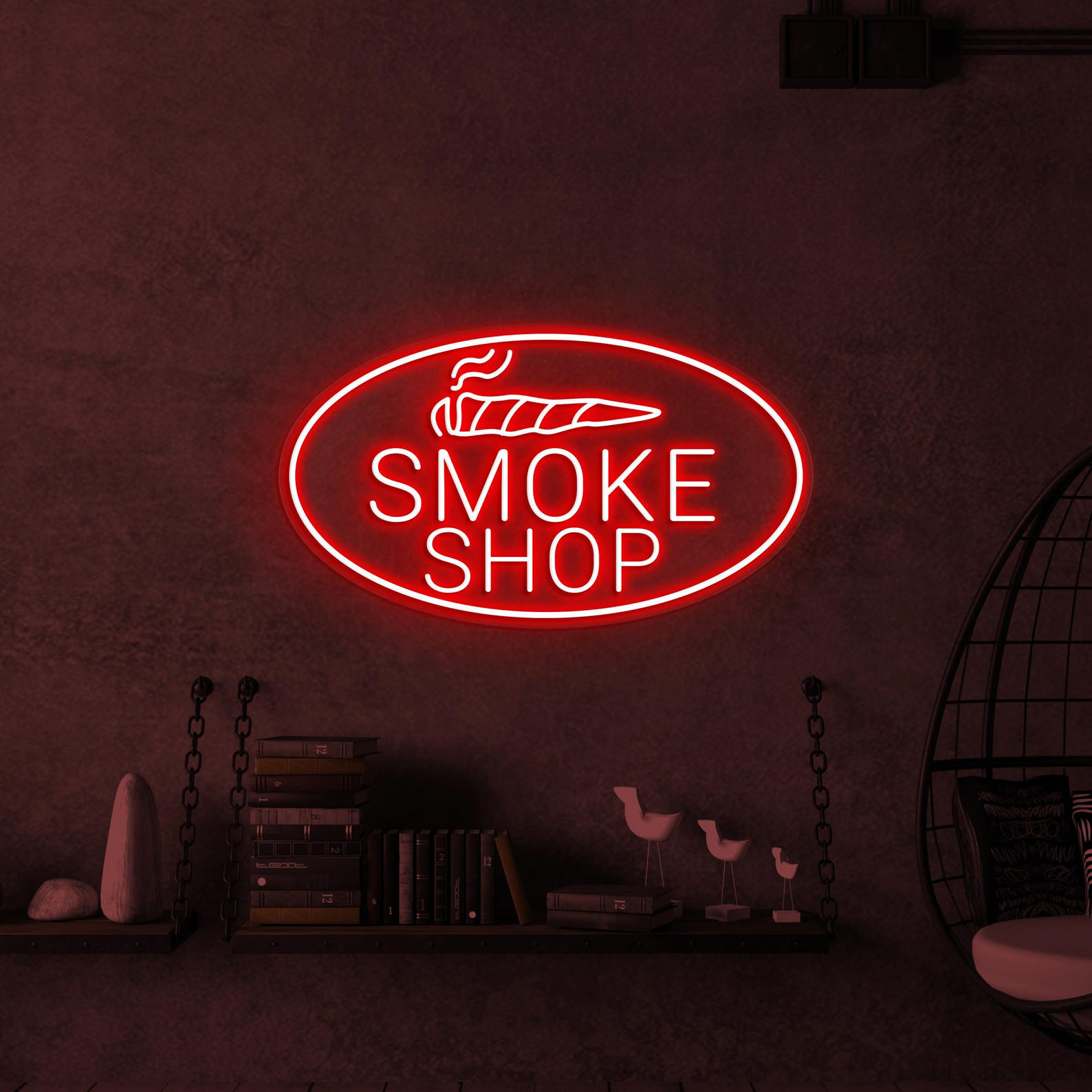Smoke Shop Neon Sign, Smoke Shop LED Light, Cigar Wall Art, Smoke Shop Wall Decor, Cigarette Neon Light, Decor For Home, Smoking Bar & Cafe