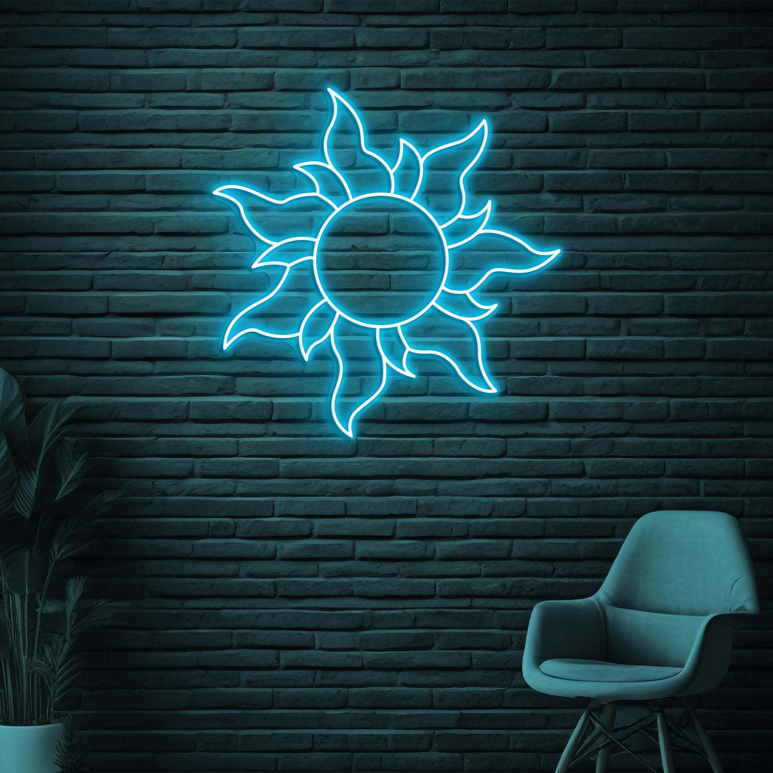 Sun Neon Sign, Sun LED Light, Home Wall Decor, Kids Room Wall Art, Summer Vibes Neon Light, Personalized Sun Sign, Bedroom Neon Wall Art