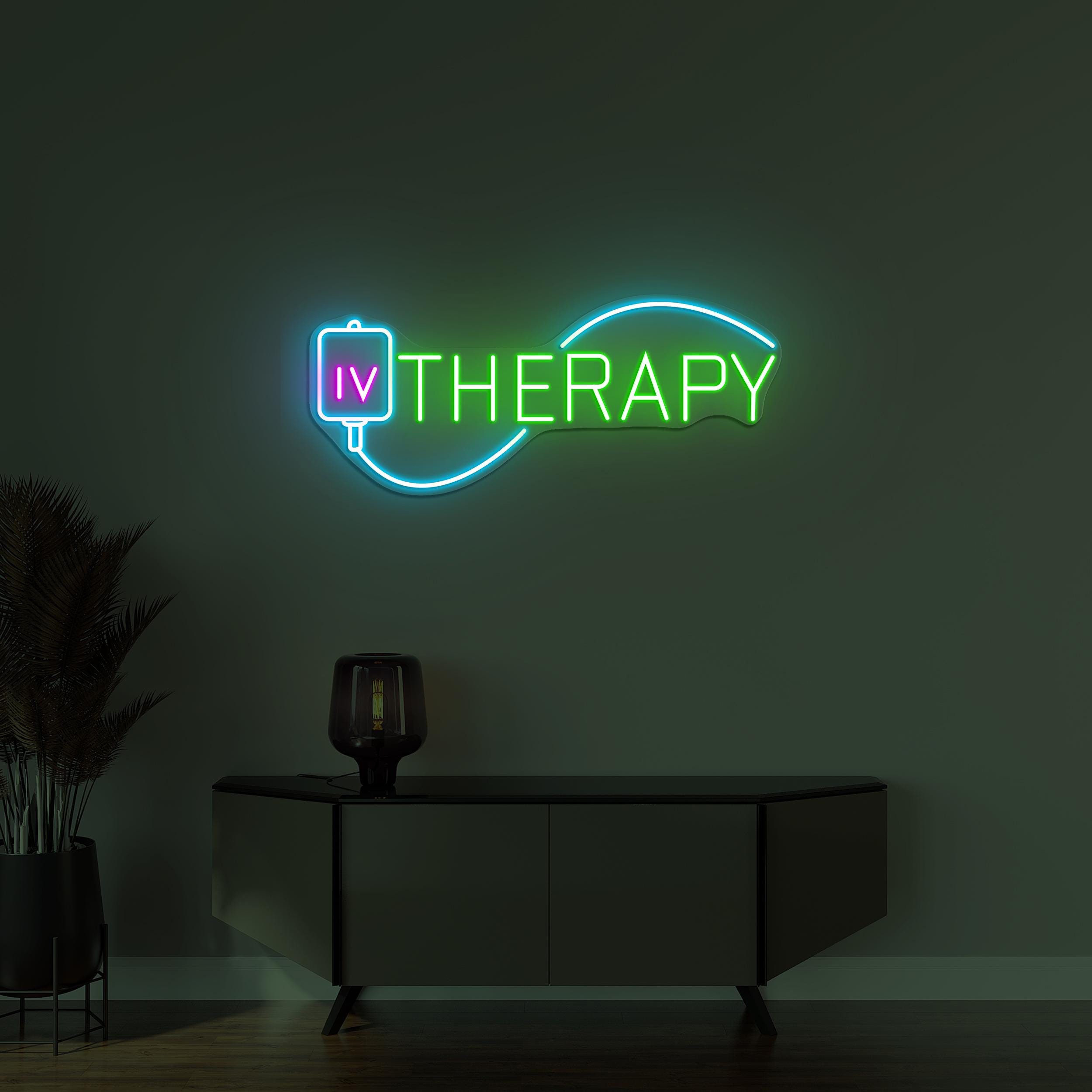 IV Therapy Neon Sign, Iv Therapy led Light, Therapy Wall Decor, IV Nutrient Therapy Room Wall Sign, Beauty Salon Decor, IV Drip Bar Art