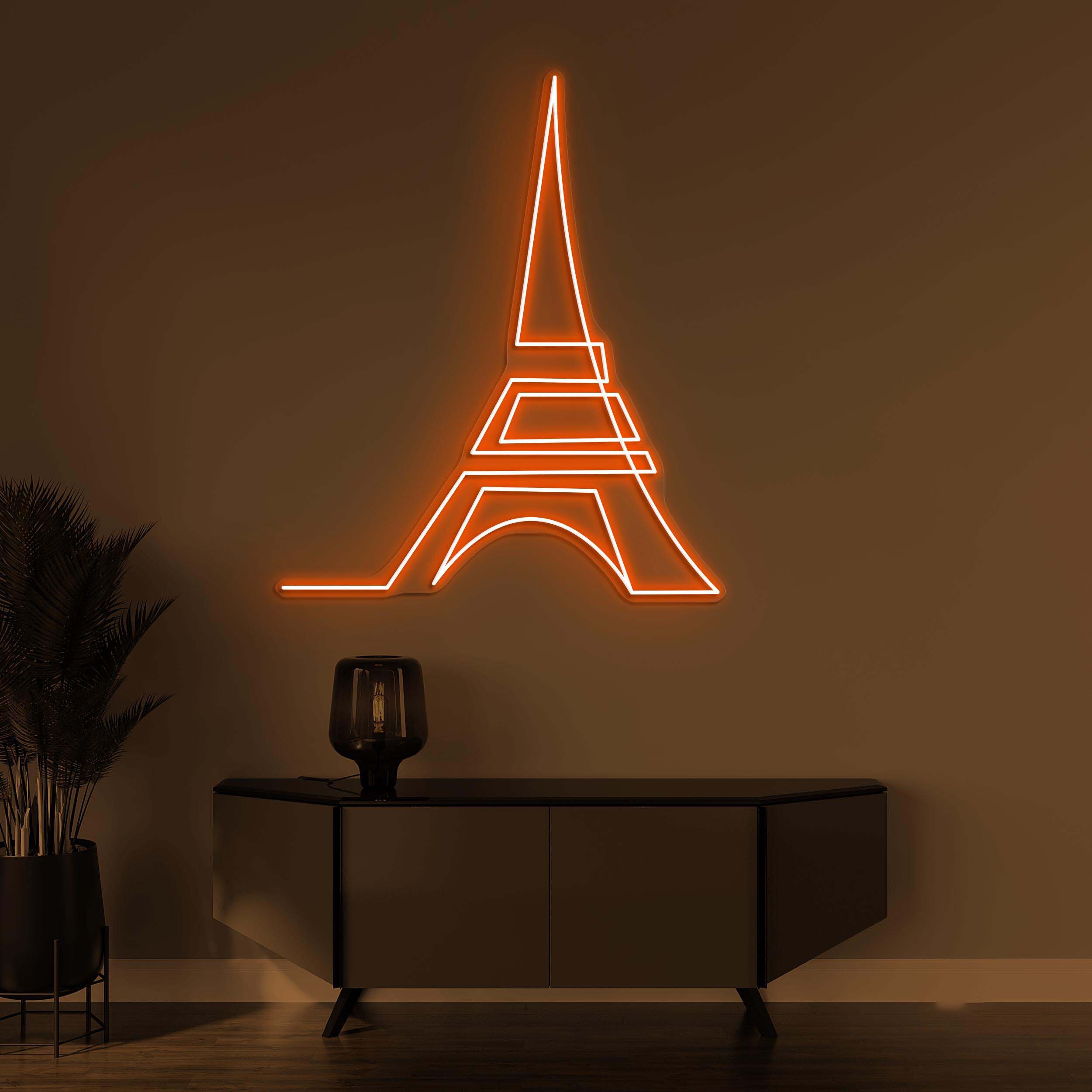 Eiffel Tower Neon Sign, Eiffel Tower LED Light, Eiffel Tower Wall Decor, Paris Neon Light, France Neon Sign, Decor for Office, Home, & Cafe