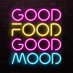 Good Food Good Mood Neon Sign, Good Food Good Mood LED Light, Food Business Sign, Kitchen Wall Decor, Party Wall Art, Bar & Cafe Neon Light