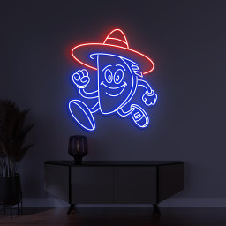 Running Taco Neon Sign, Running Taco LED Light, Taco Wall Decor, Custom Neon Sign, Home Wall Art, Kids Room Wall Decor, Taco Lover Gift