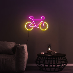 Bicycle Neon Sign, LED Wall Décor for Cyclists, USB Powered Bicycle Lights for Bedroom, Living Room, Led Bike Art, Cycling Gift, Bike Decor