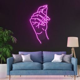 Hand Nail Neon Sign, Salon Light, Beauty Decor, Signs for Wall Decor, Bedroom Room Nail Salon Beauty Room Party Decor, Nail Studio Wall Art