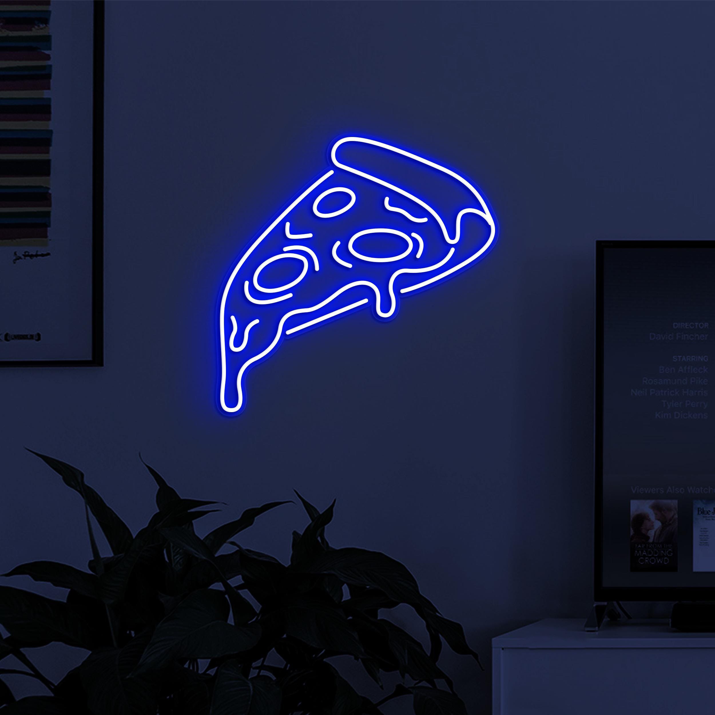 Pizza Neon Sign, Pizza LED Light, Pizza Shop Wall Decor, Home and Kitchen Wall Art, Pizza Slice Neon Light, Restaurant Neon Art, Pizza Lover