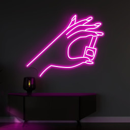 Nail Hand Neon Light, Nail Polish Sign, Nails Salon Light, Nail Polish Light, Sign for Bedroom, Home, Beauty Room, Girly Room, Nail Shop Art